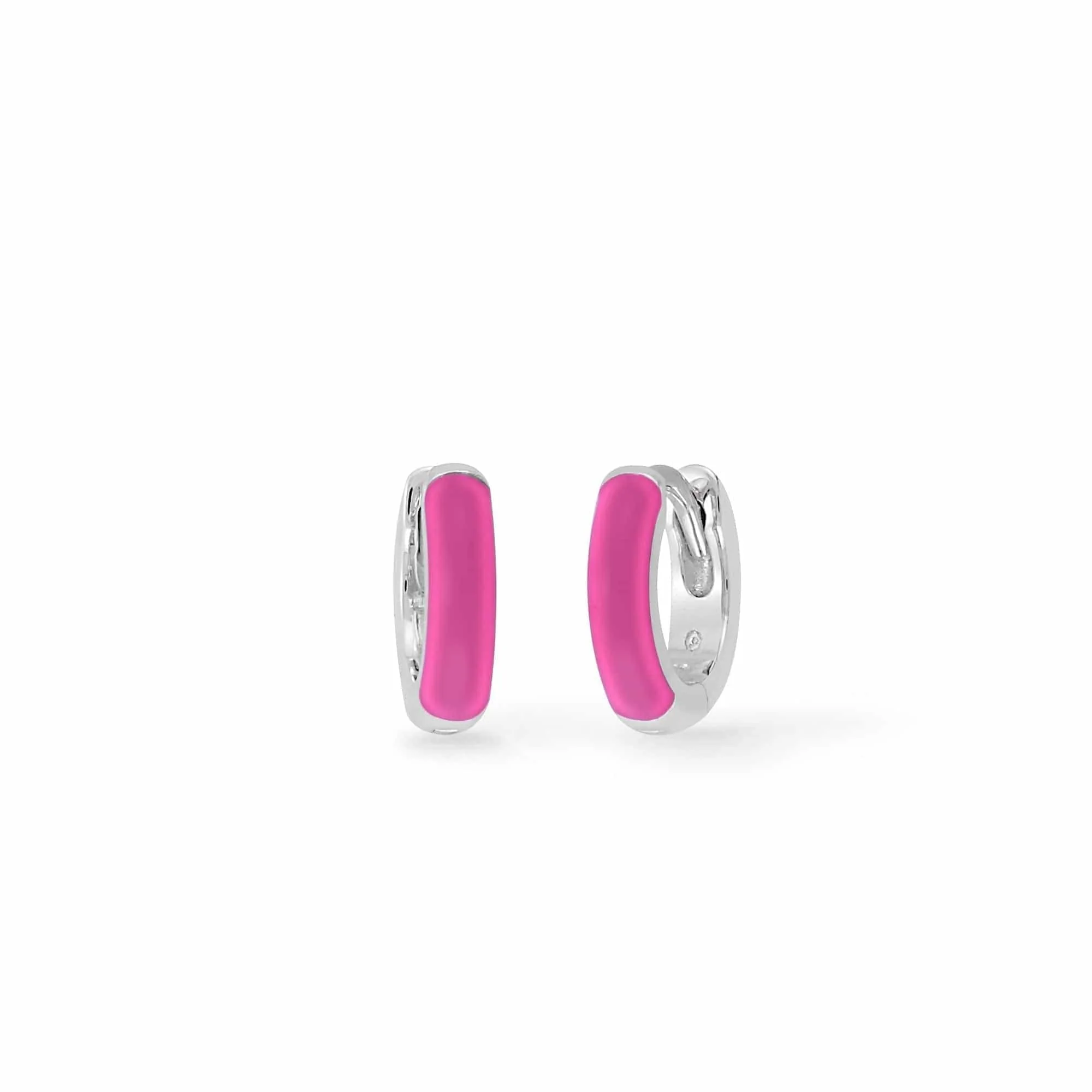 Mini Huggie Hoops with Color - Image 7