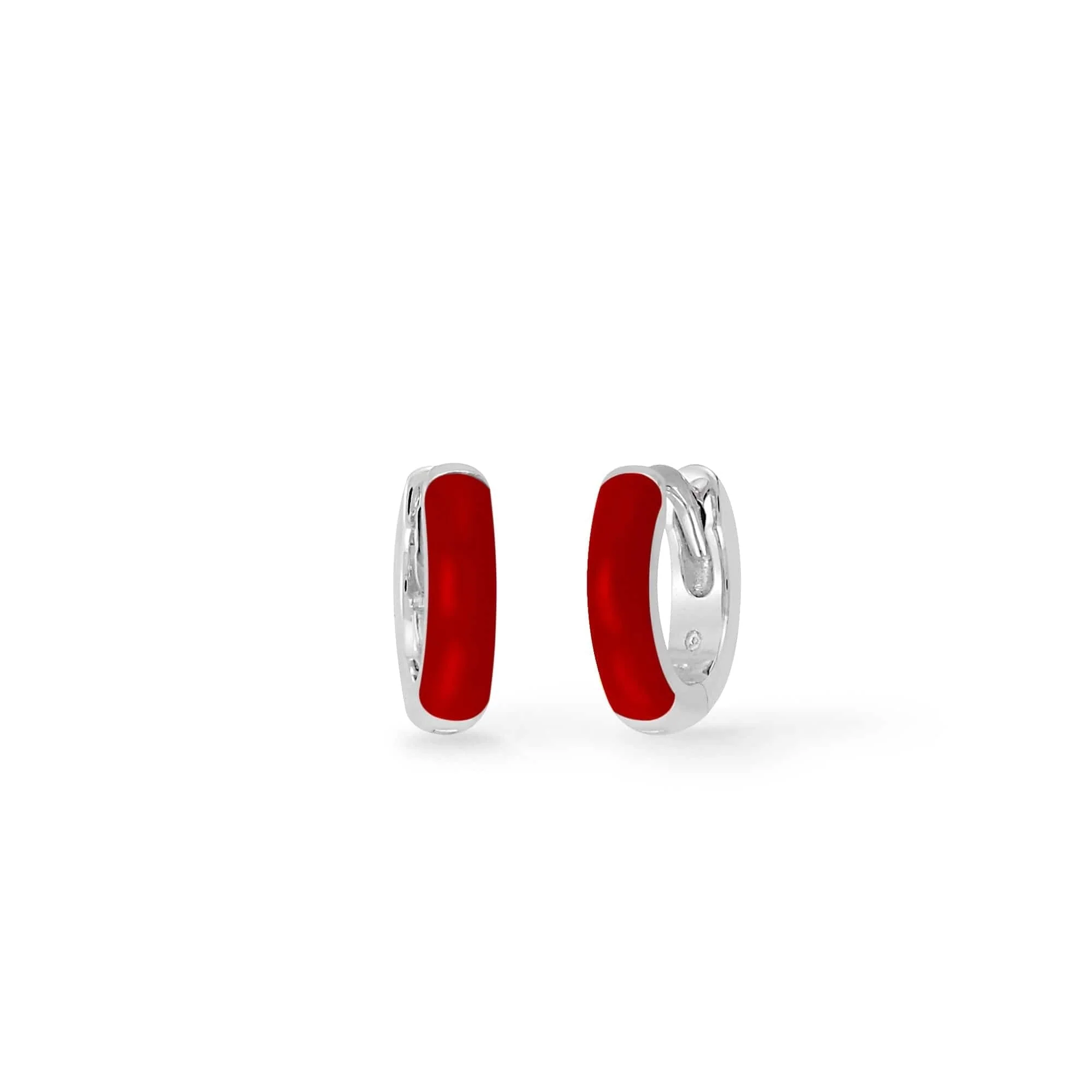 Mini Huggie Hoops with Color - Image 8