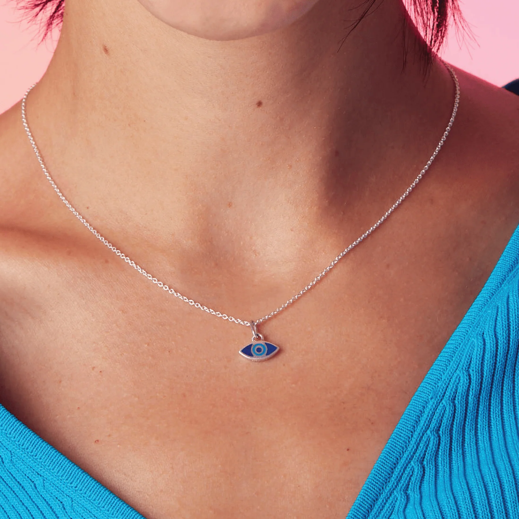 Good and Evil Eye Charm Necklace - Image 7