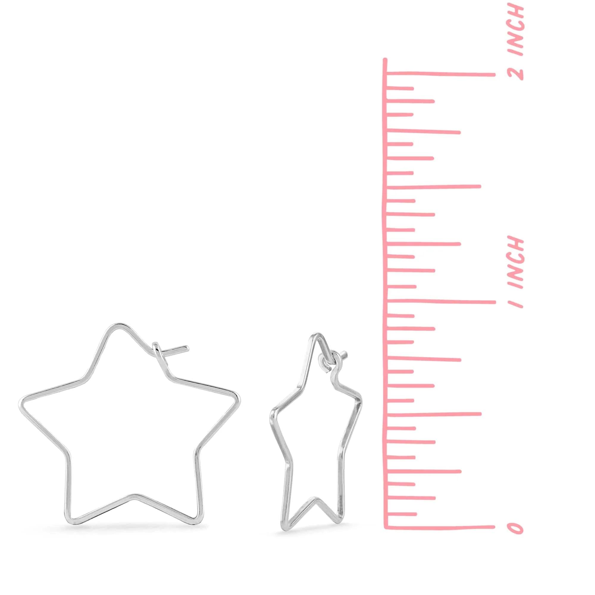 Star Wire Hoops - Image 10
