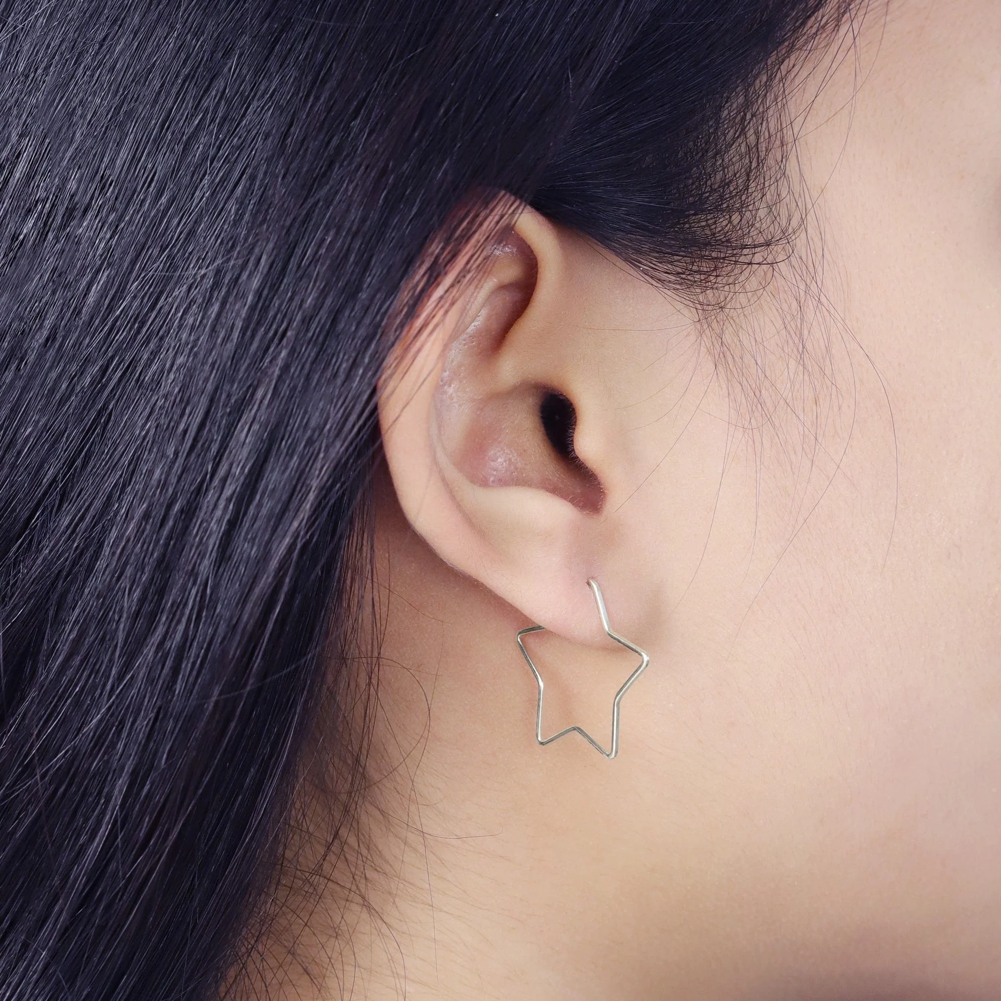 Star Wire Hoops - Image 4