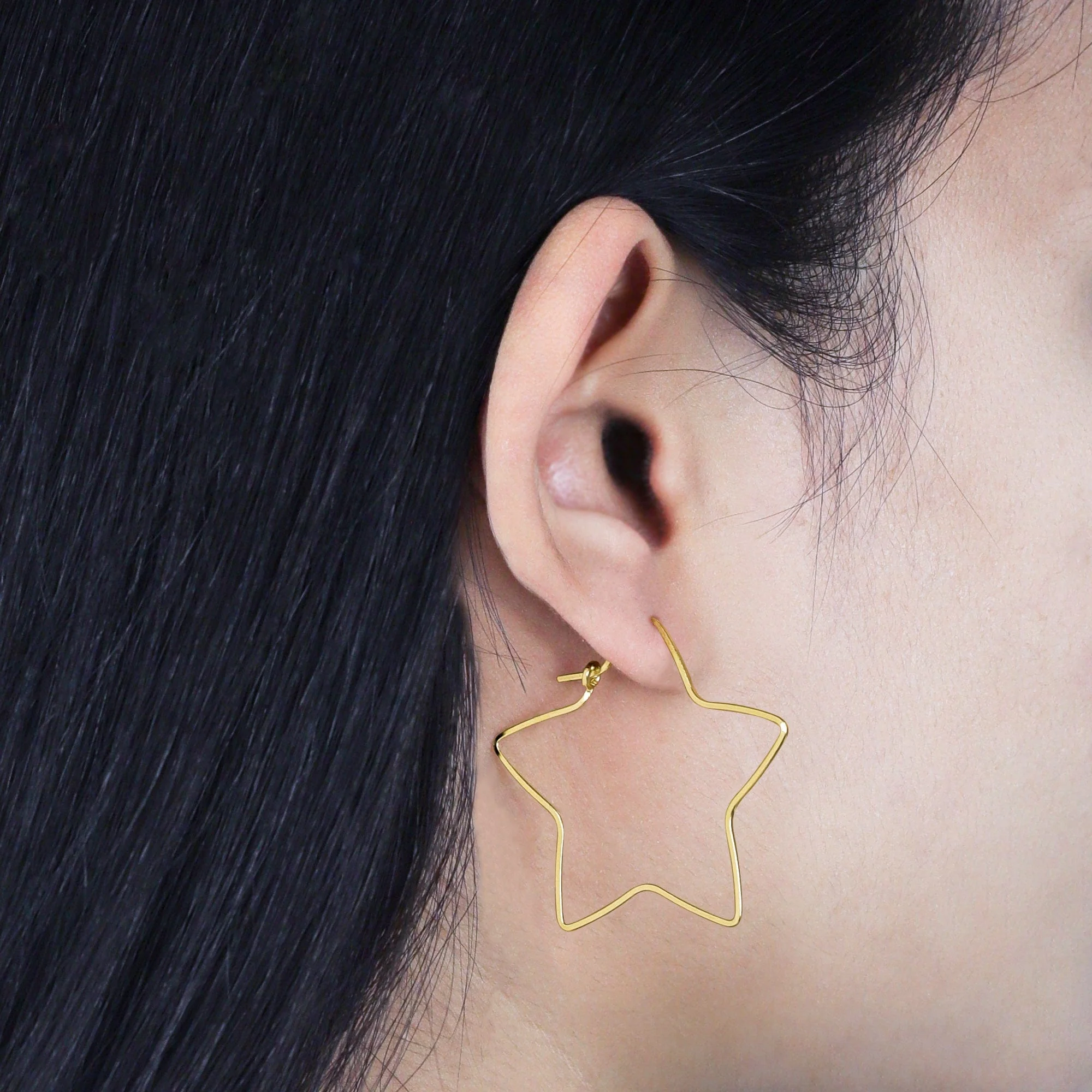 Star Wire Hoops - Image 6