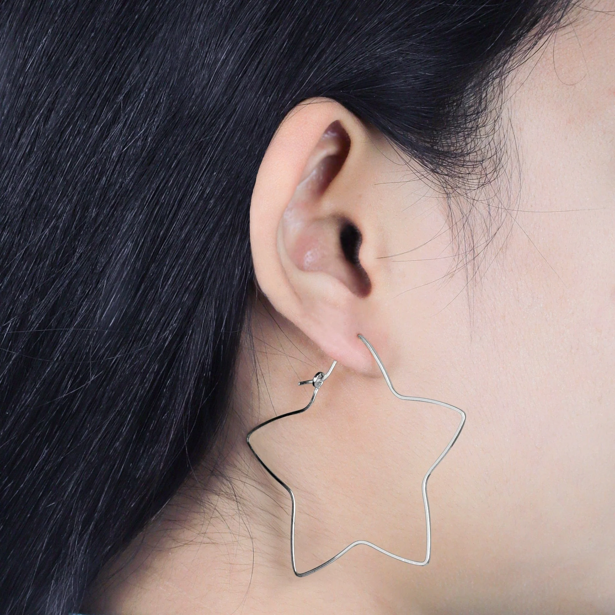 Star Wire Hoops - Image 9