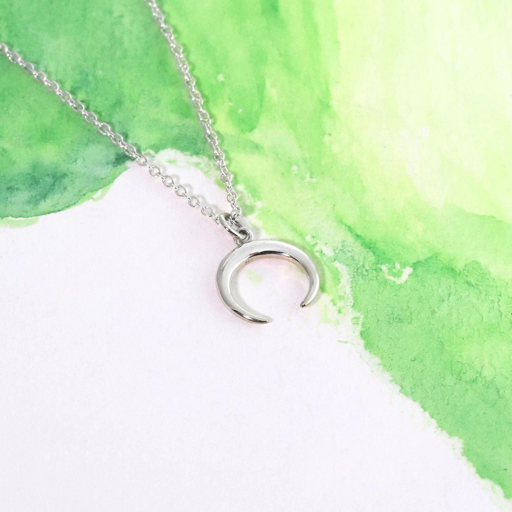 Crescent Moon Necklace - Image 3