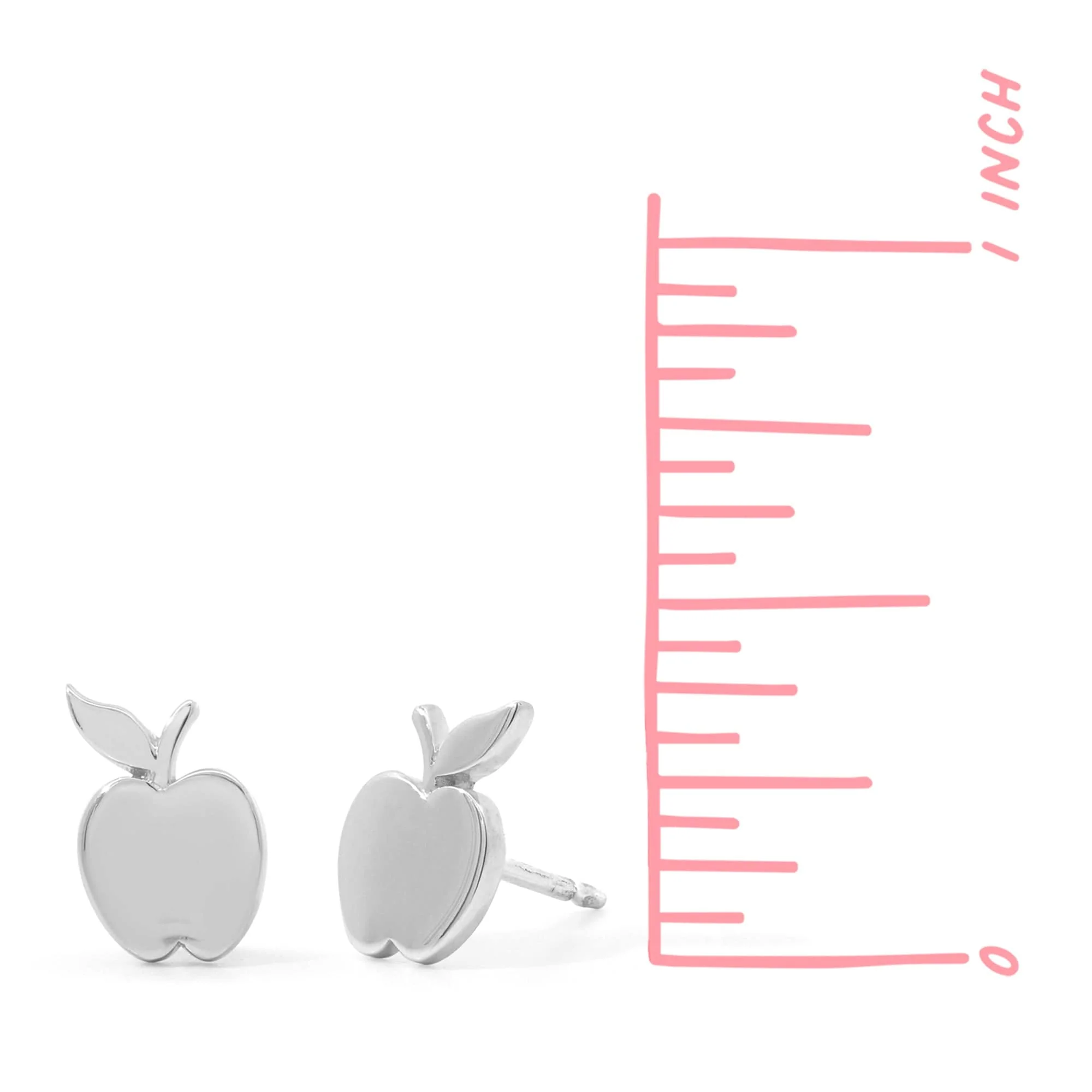 Crisp Apple Earring Studs - Image 4