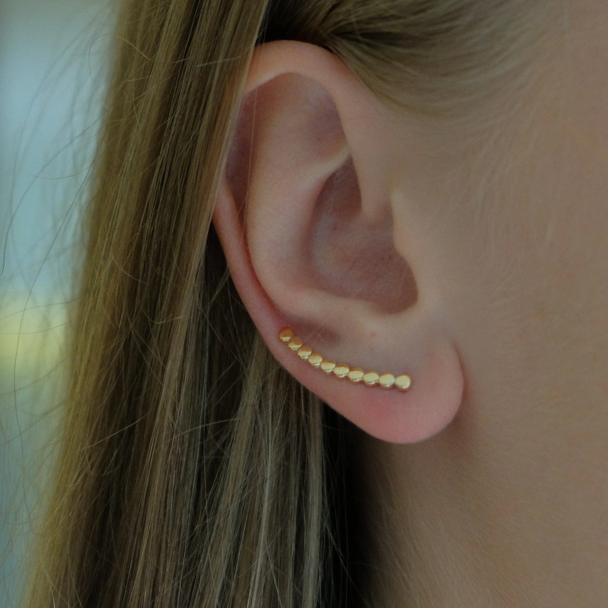 Curved Dot Long Bar Ear Crawlers - Image 5