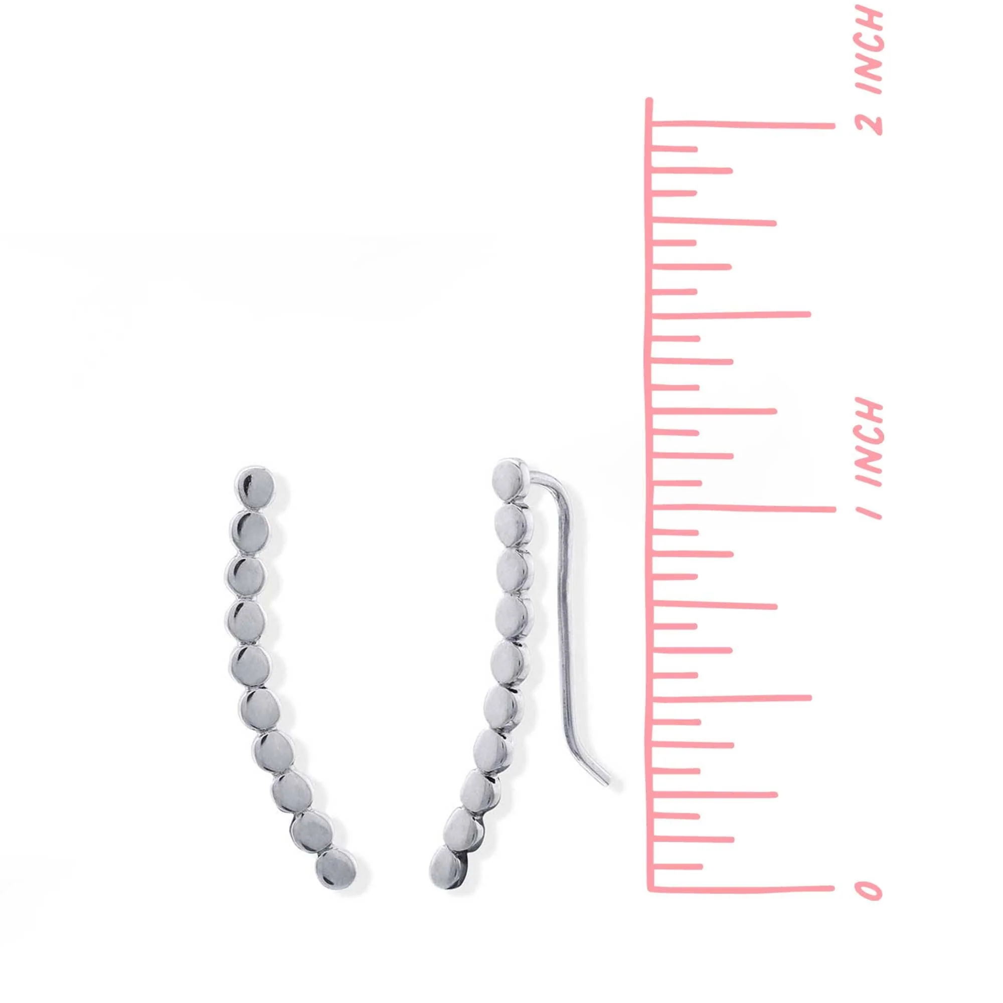 Curved Dot Long Bar Ear Crawlers - Image 7