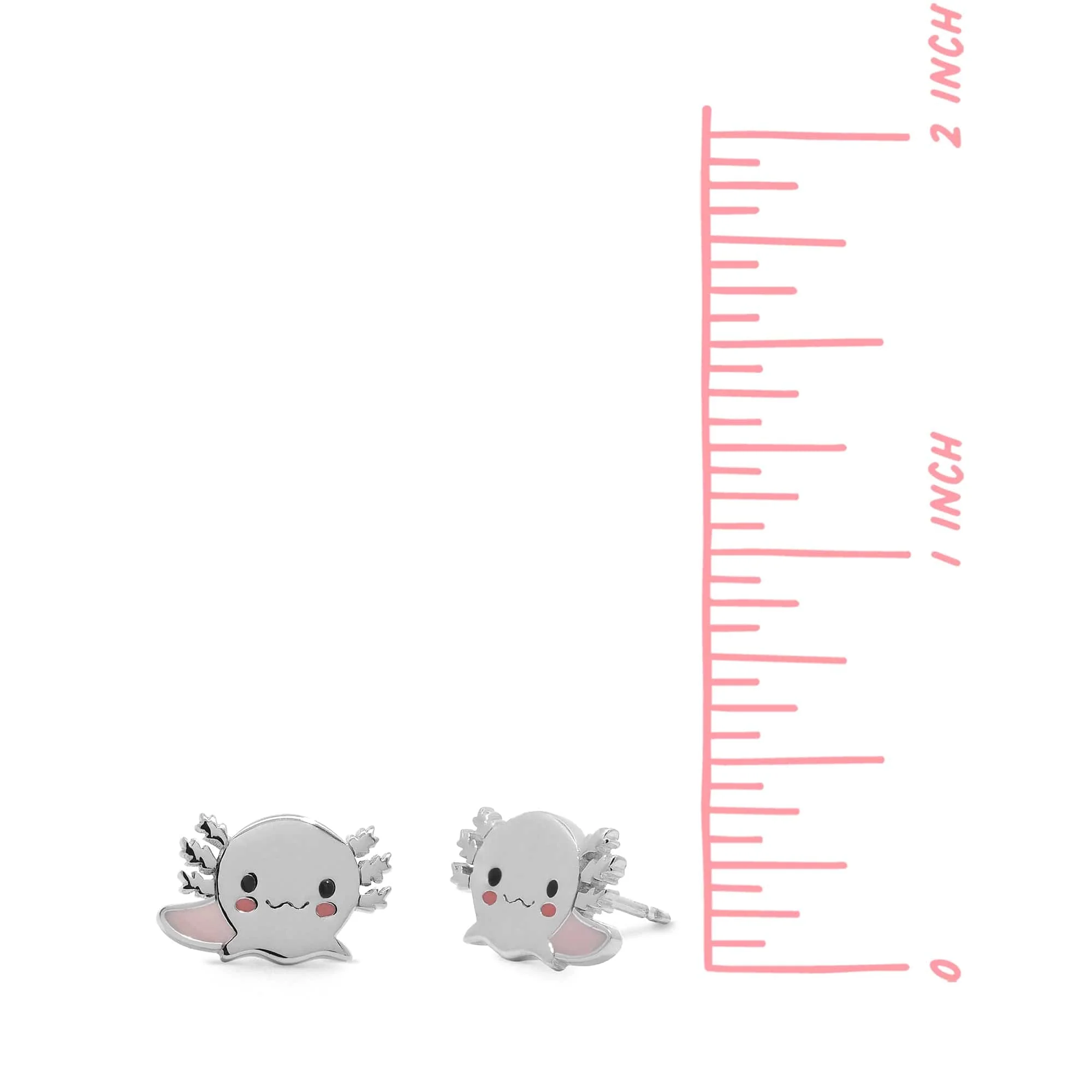 Cute Axolotl Studs - Image 5