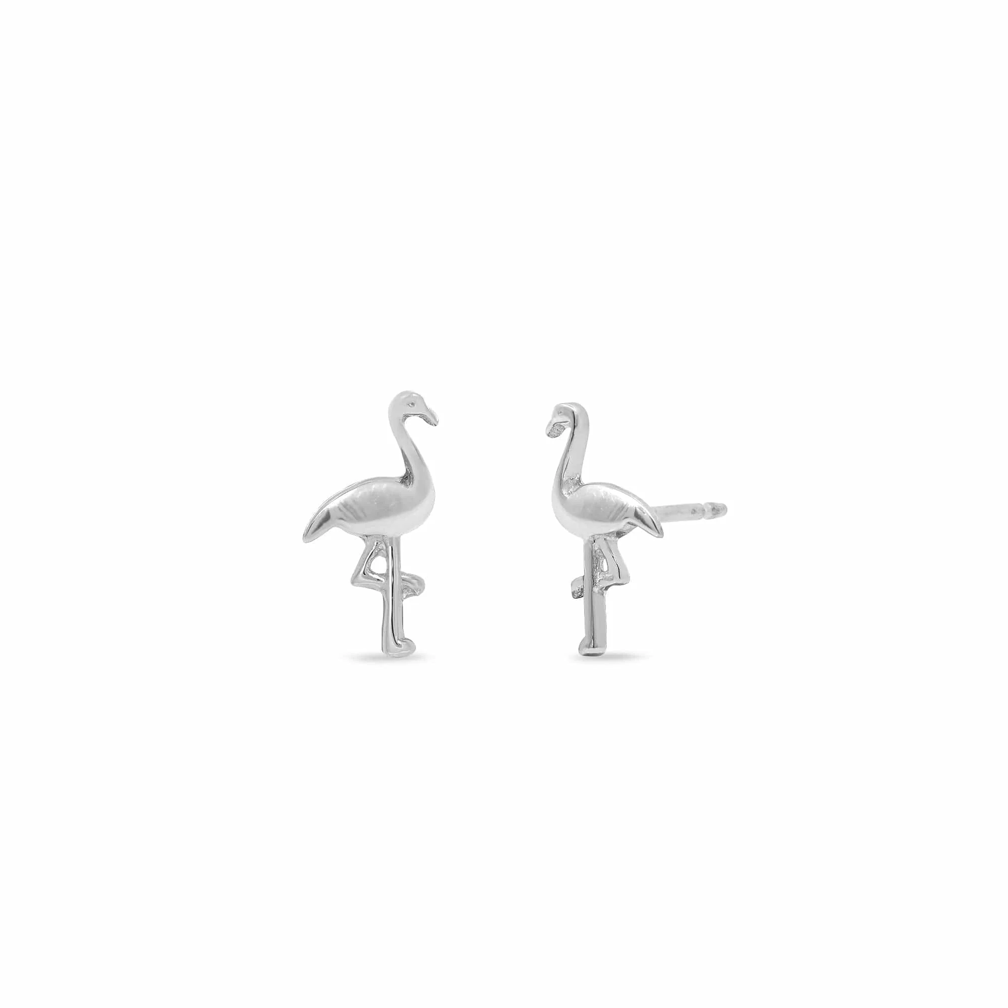Dainty Flamingo Studs