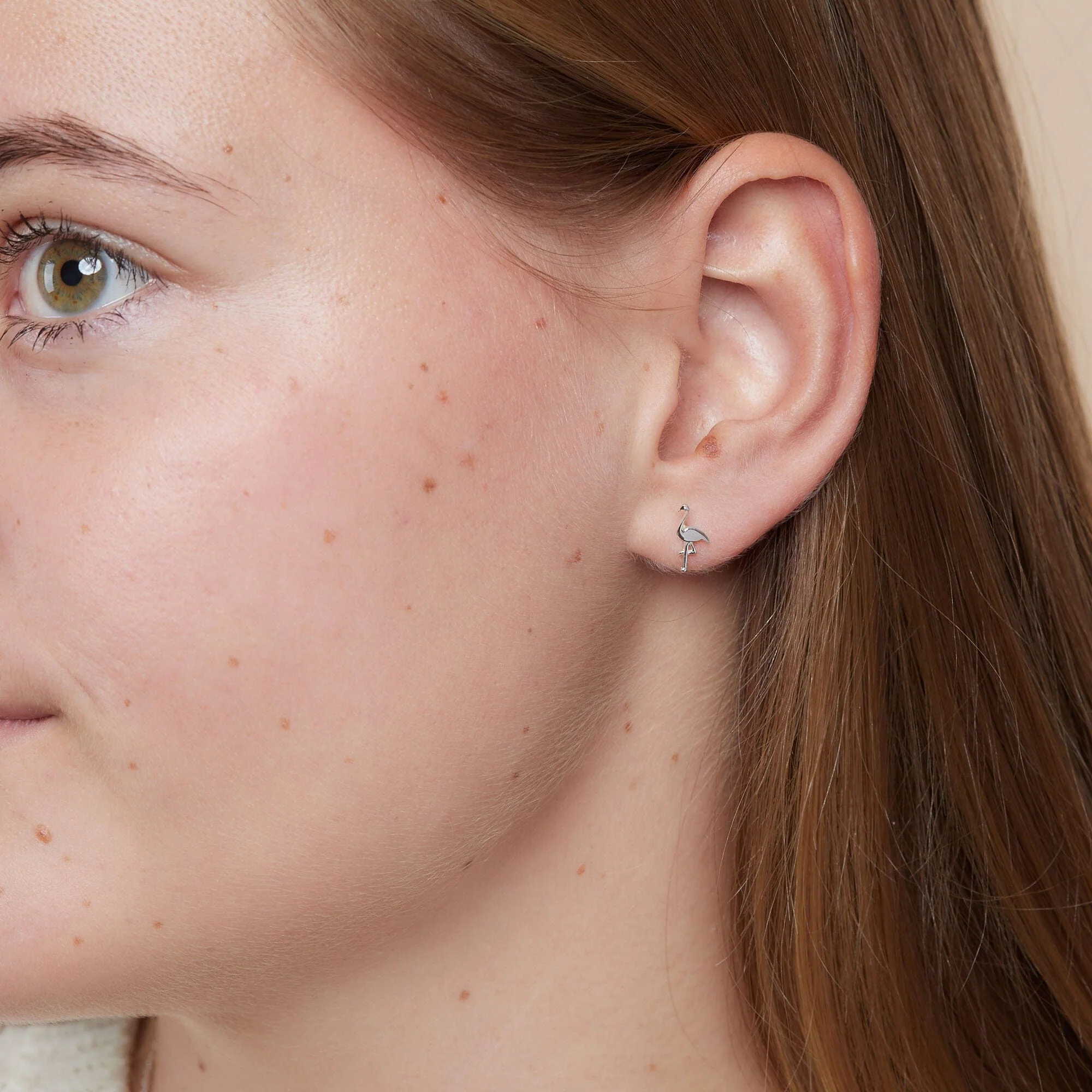 Dainty Flamingo Studs - Image 2