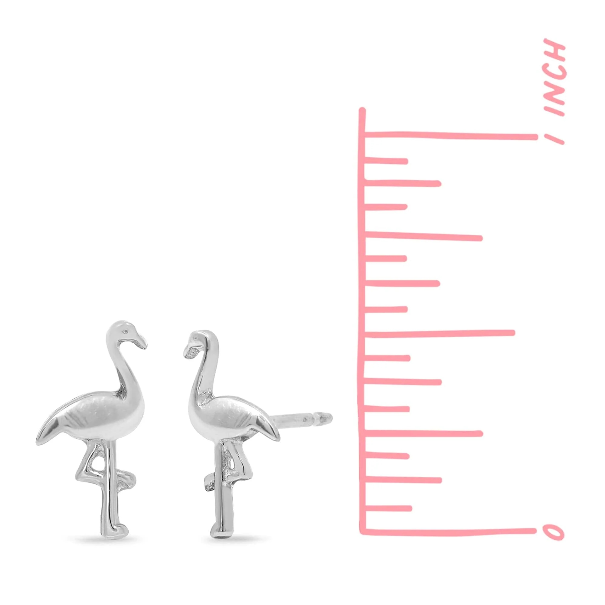 Dainty Flamingo Studs - Image 5