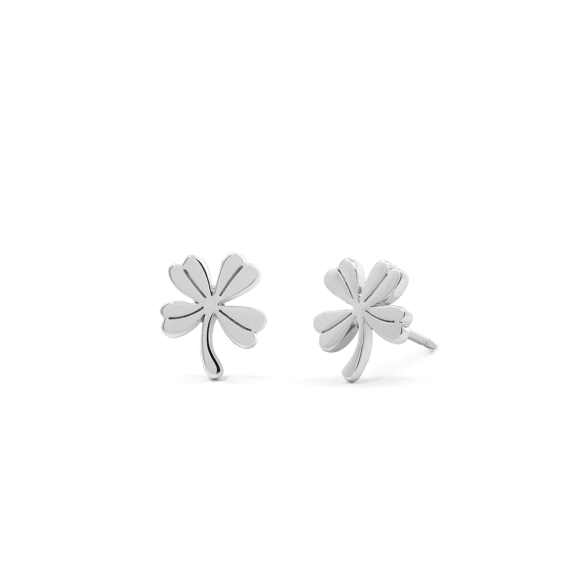 Dainty Lucky Four-Leaf Clover Studs