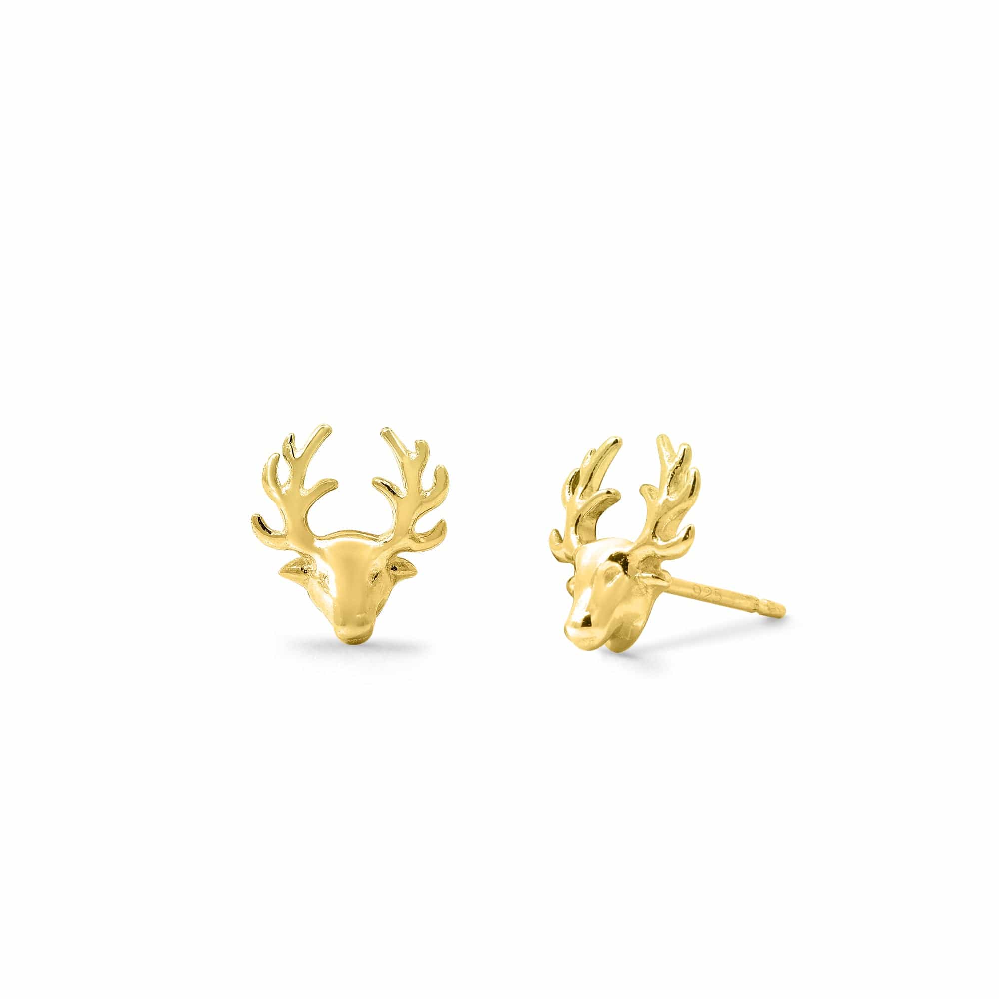 Deer Head Stud Earrings - Image 3
