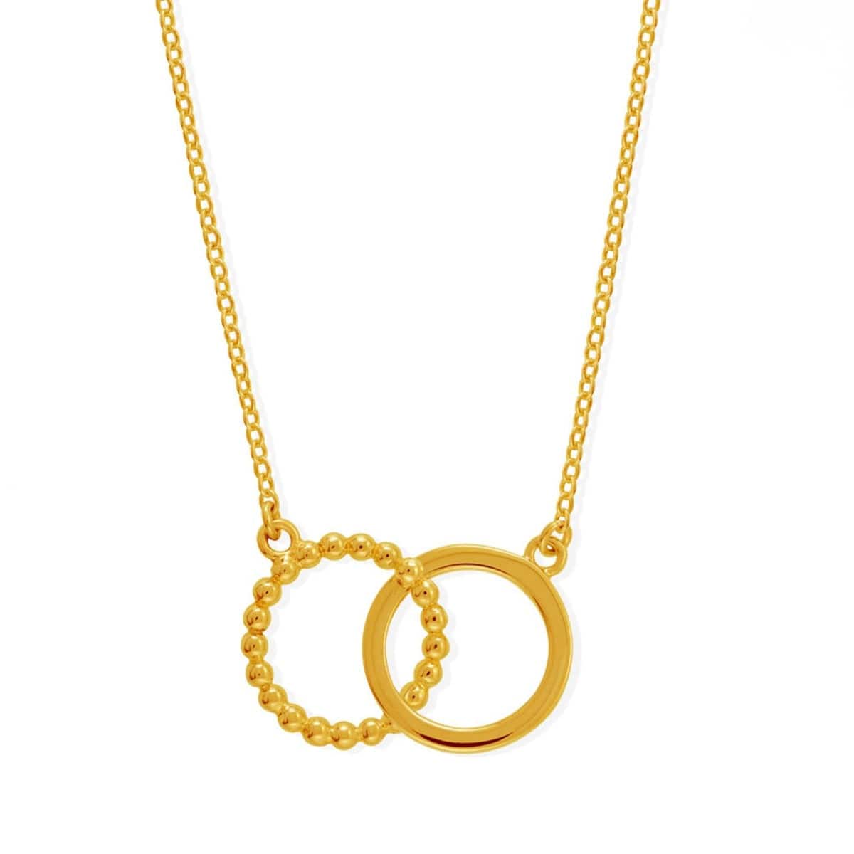 Deluxe Dot Circle Pendant Necklace - Image 3