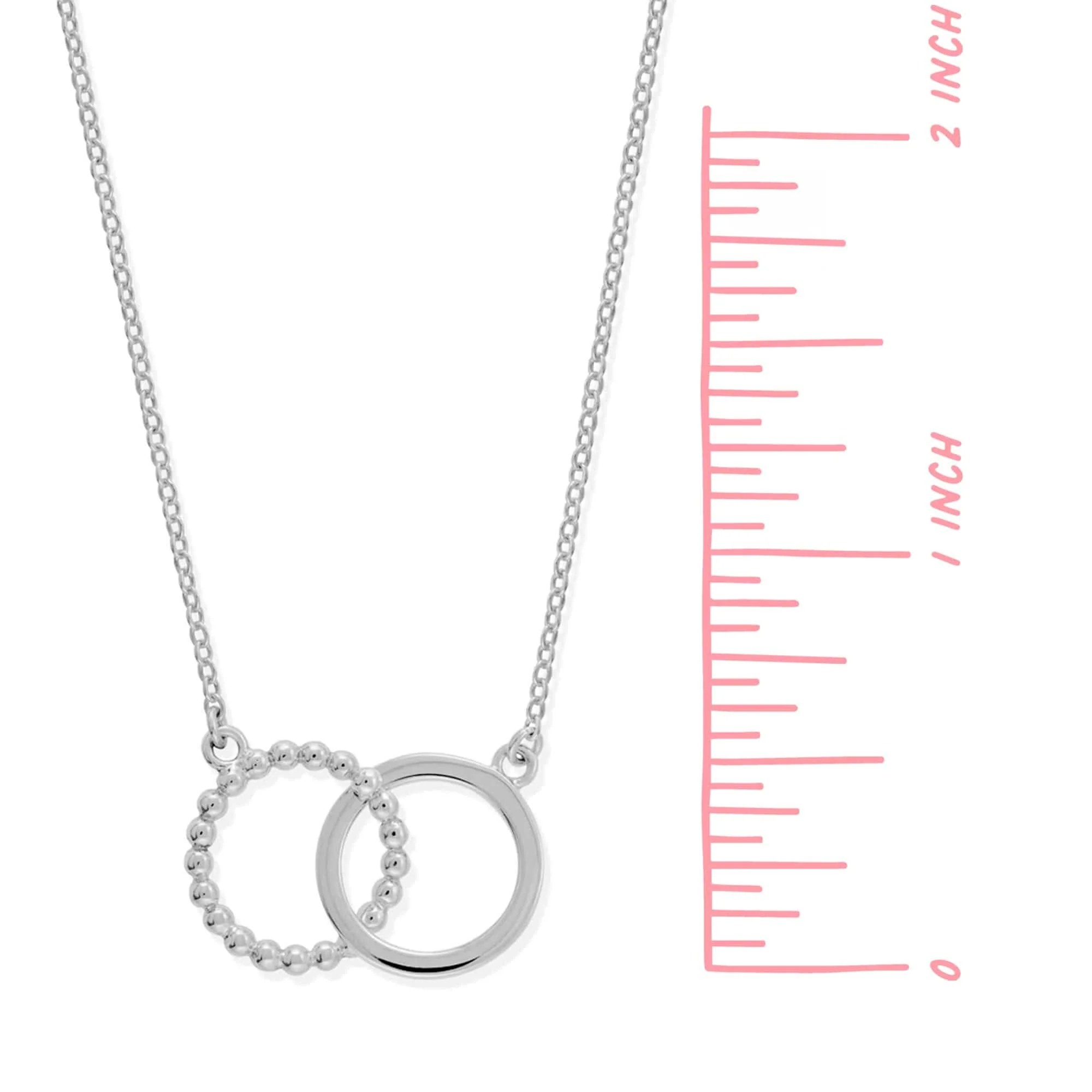 Deluxe Dot Circle Pendant Necklace - Image 5