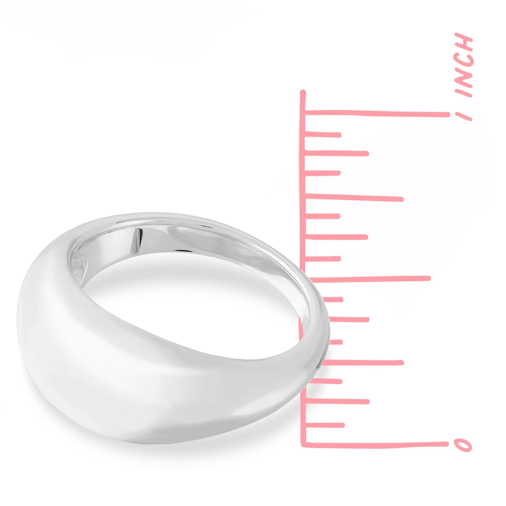 Dome Sterling Silver Ring - Image 3