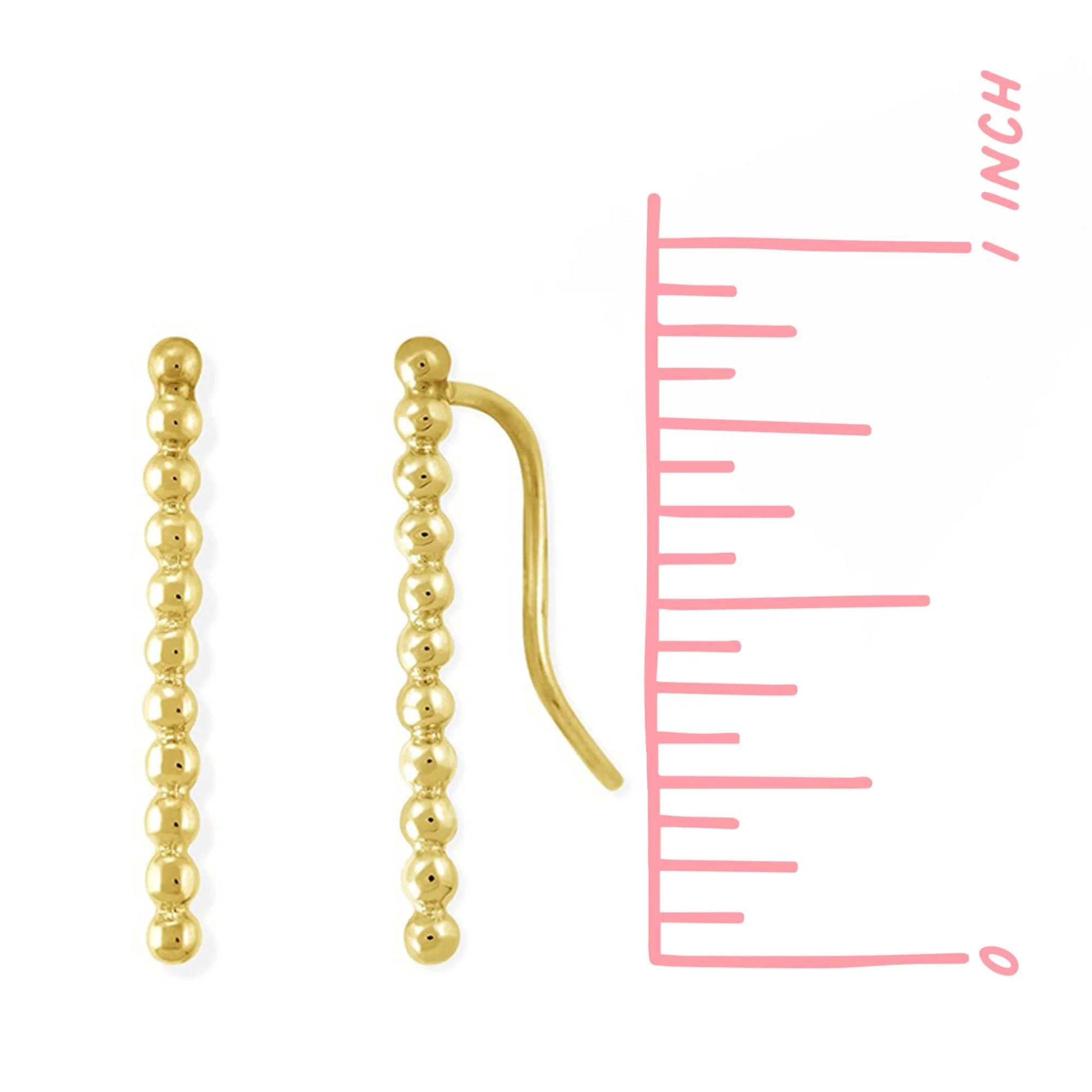 Dot Long Bar Ear Crawlers - Image 4