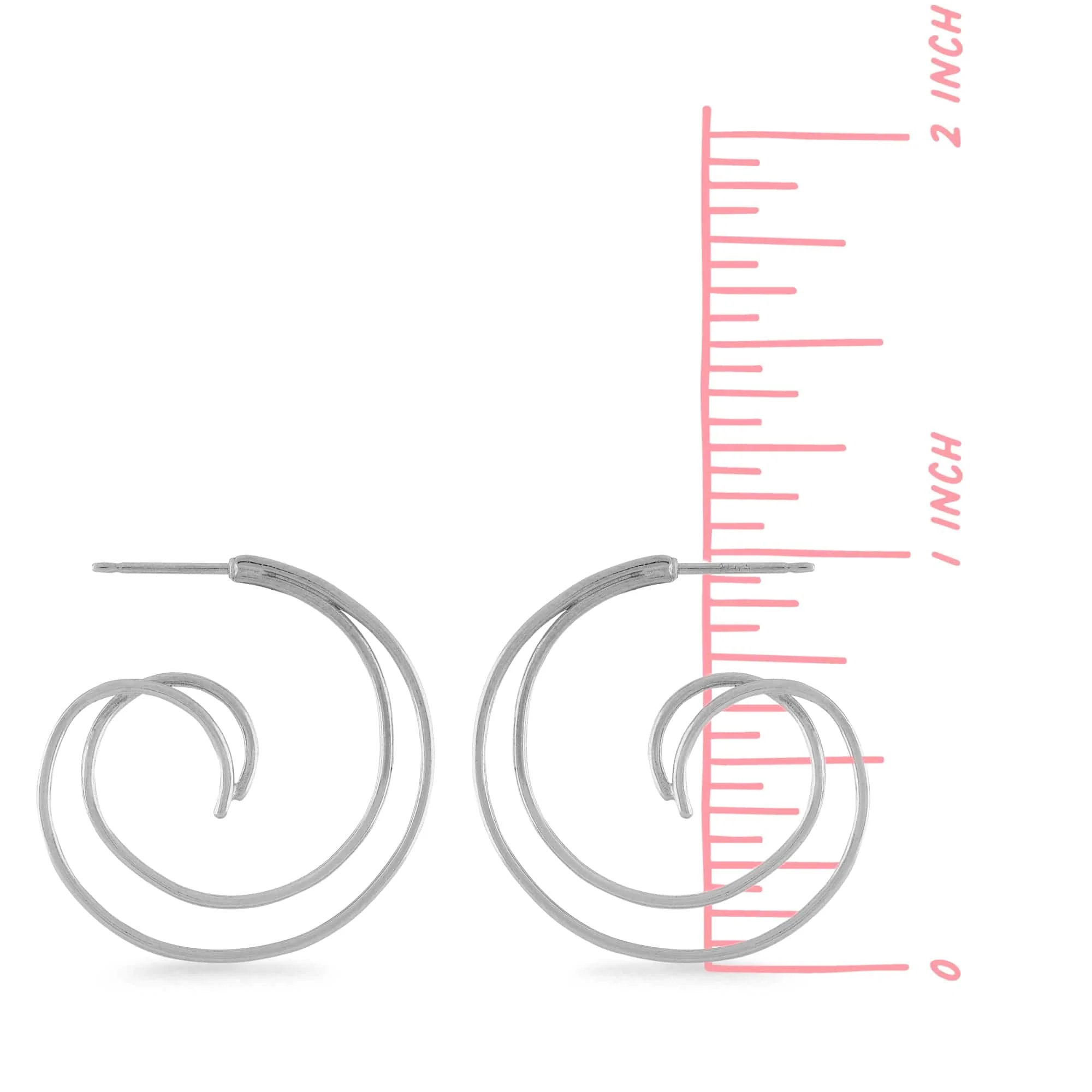 Double Curl Hoops - Image 3