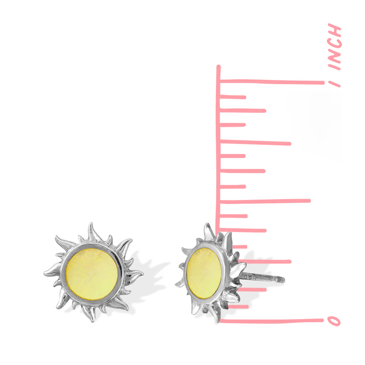 Sun Stone Studs - Image 4