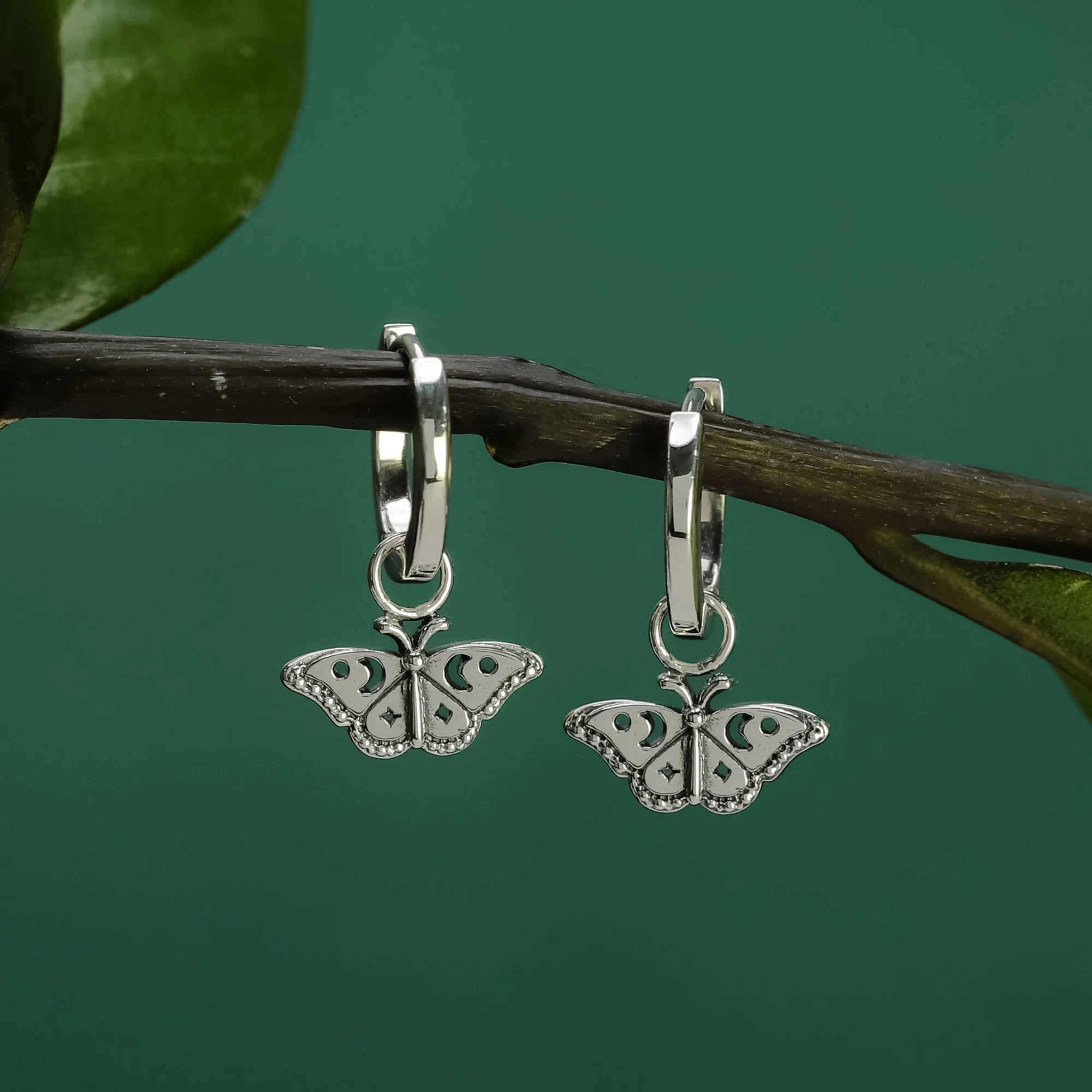 Elegant Butterfly Huggie Hoops - Image 3