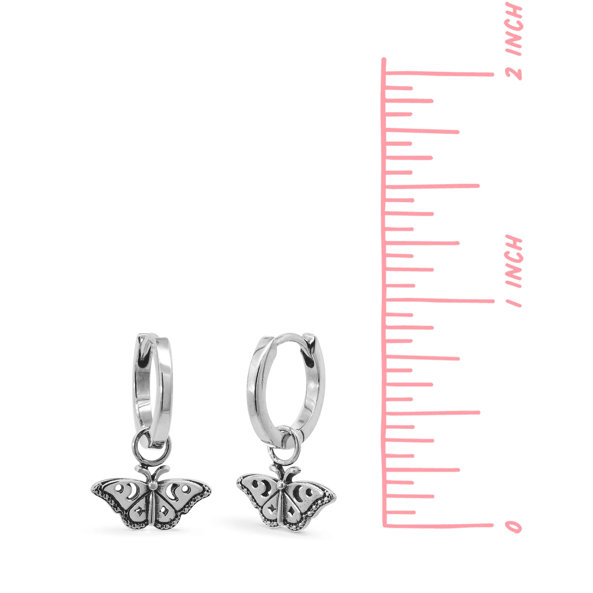 Elegant Butterfly Huggie Hoops - Image 4
