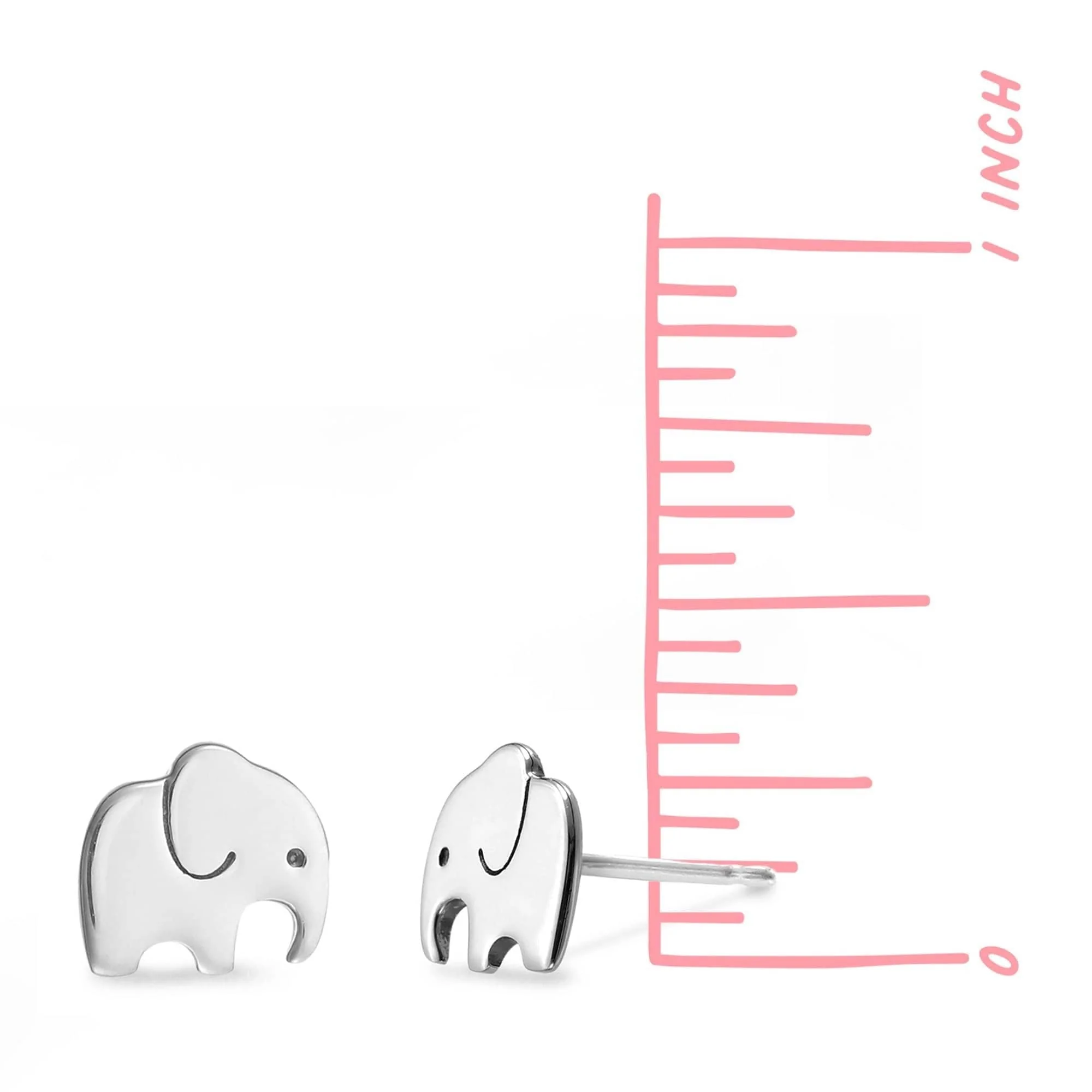 Elephant Stud Earrings - Image 4