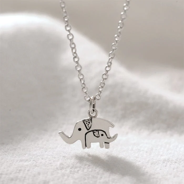 Elephants Mom and Me Necklace - Image 3