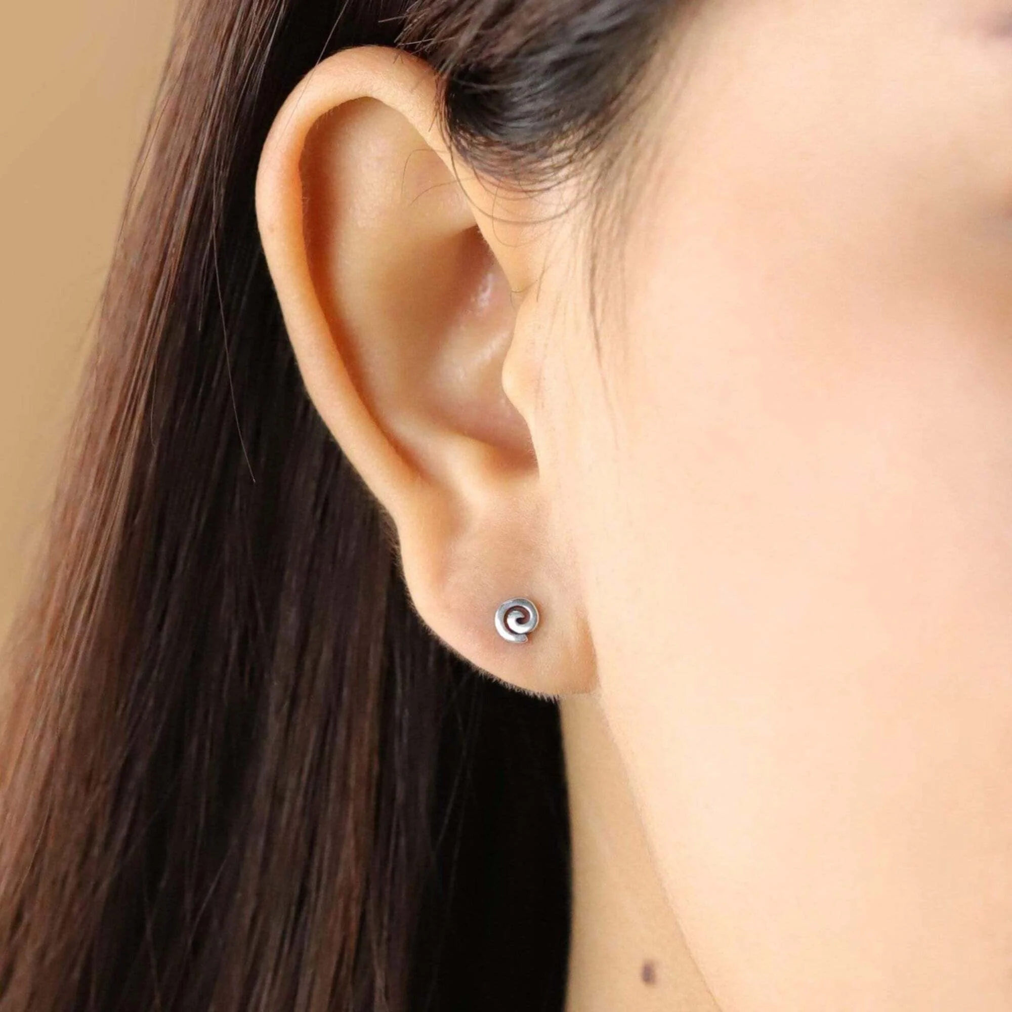 Essential Spiral Stud Earrings - Image 2