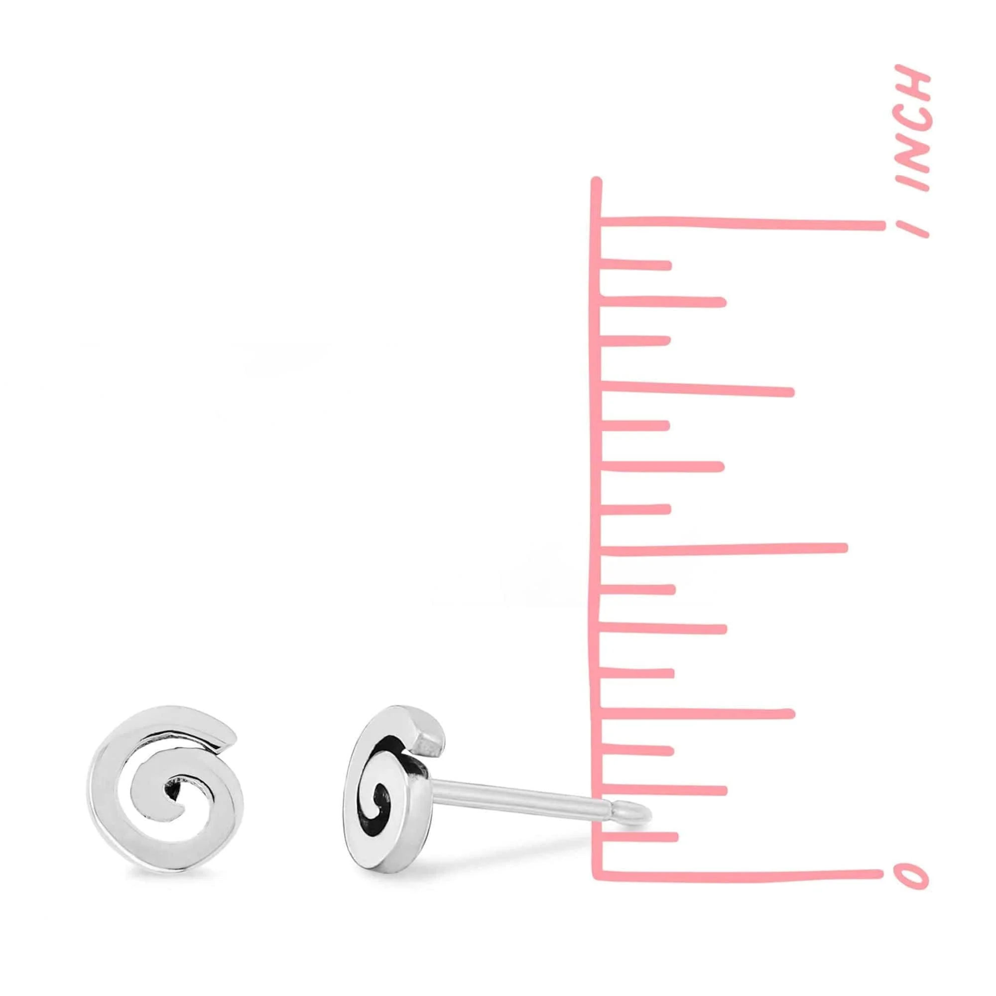 Essential Spiral Stud Earrings - Image 7
