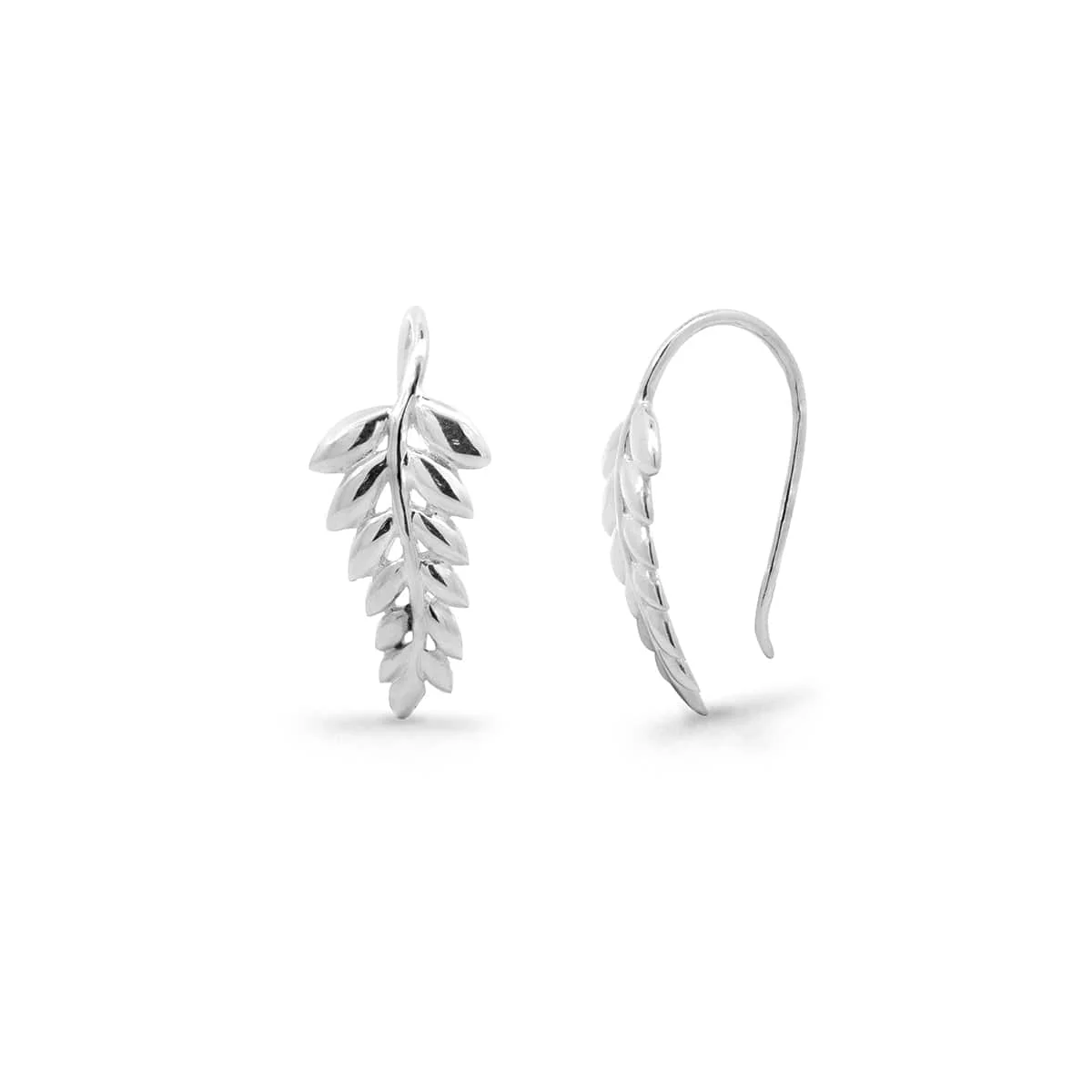Fern Hoop Earrings