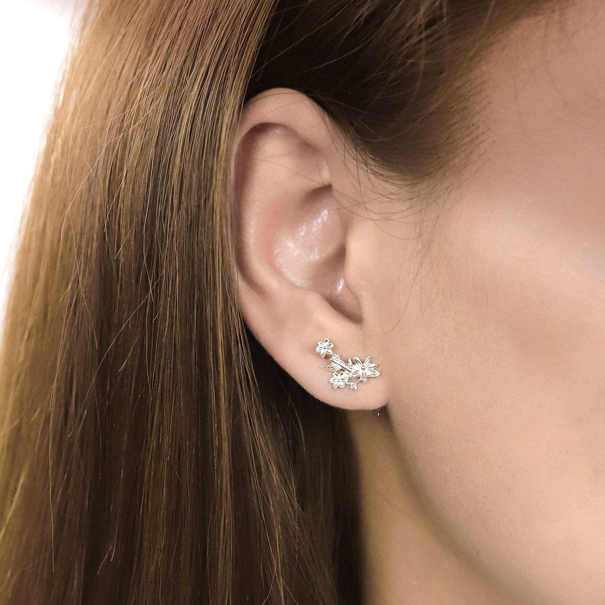 Flower Bouquet Stud Earrings - Image 3