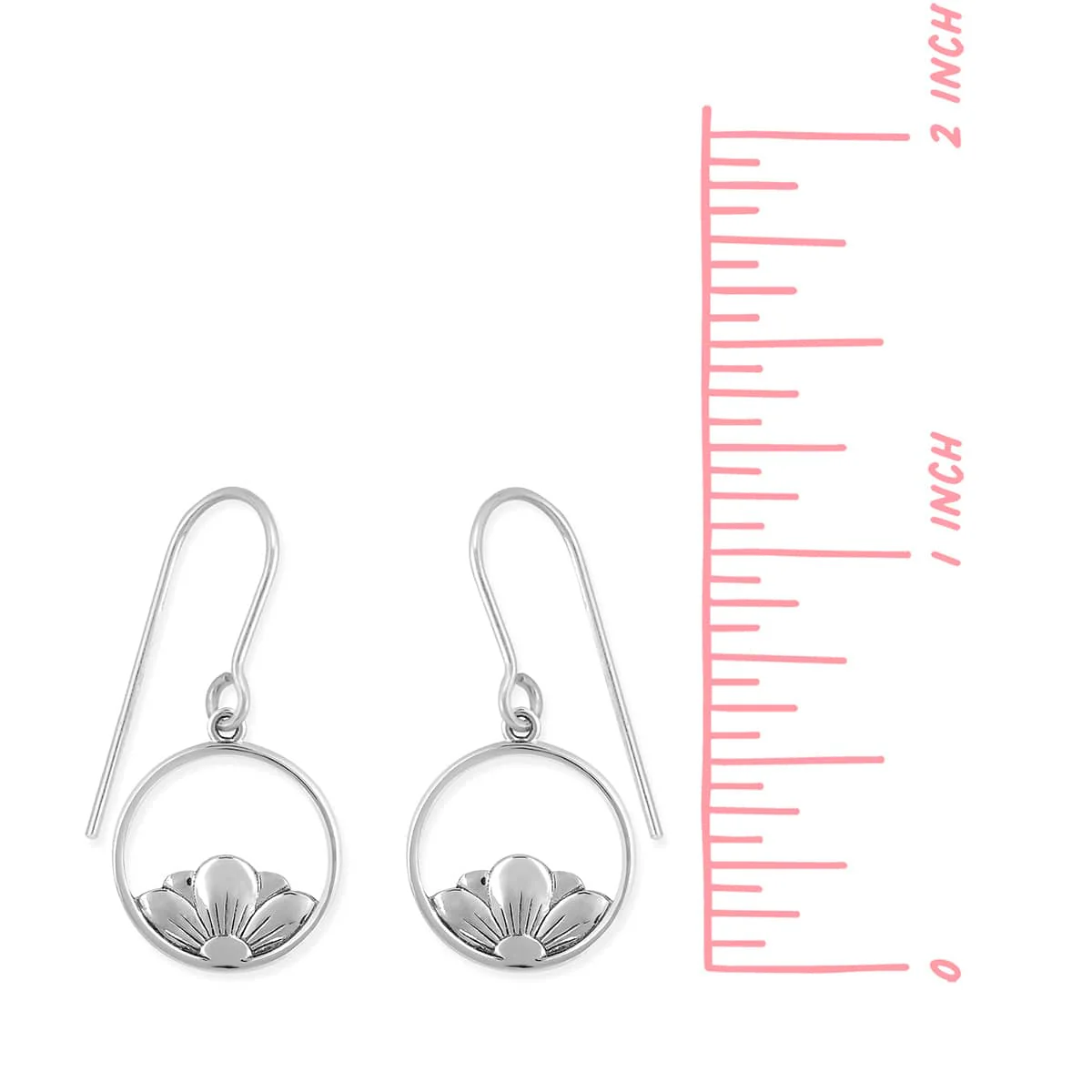 Flower Petal Dangle Earrings - Image 3