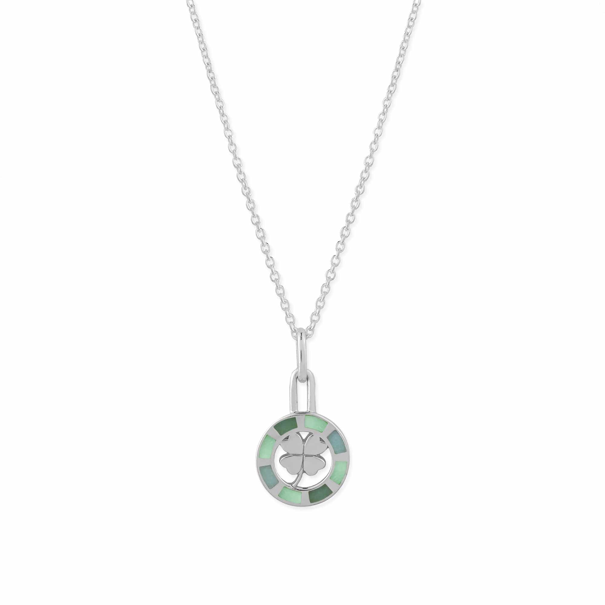 Four-Leaf Clover of Fortune Charm Necklace - Image 3