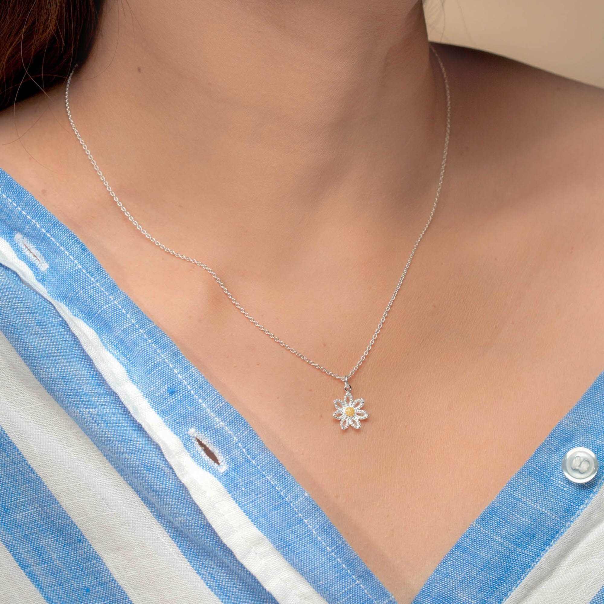 Golden Bloom Sunflower Necklace - Image 2