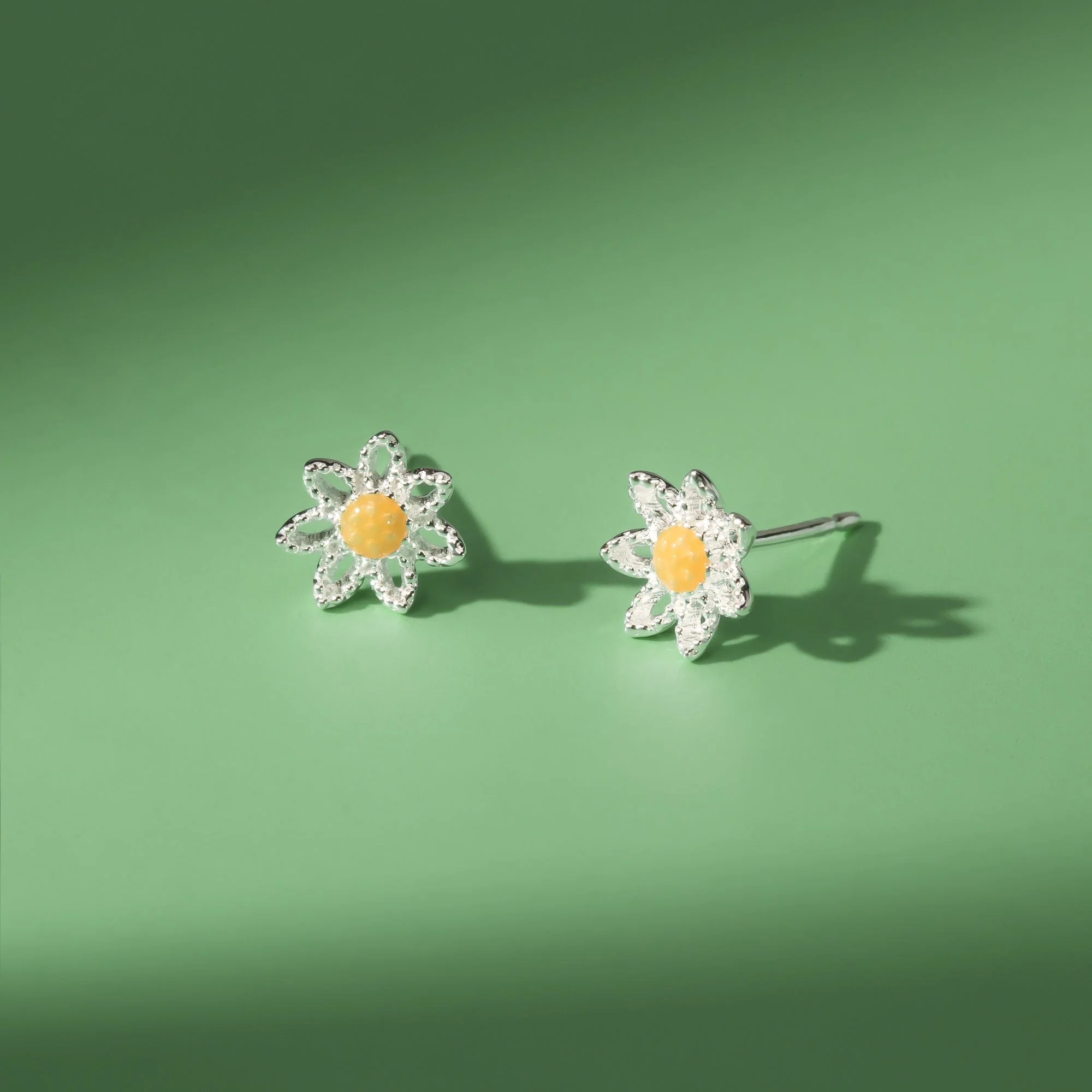 Golden Bloom Sunflower Studs - Image 3
