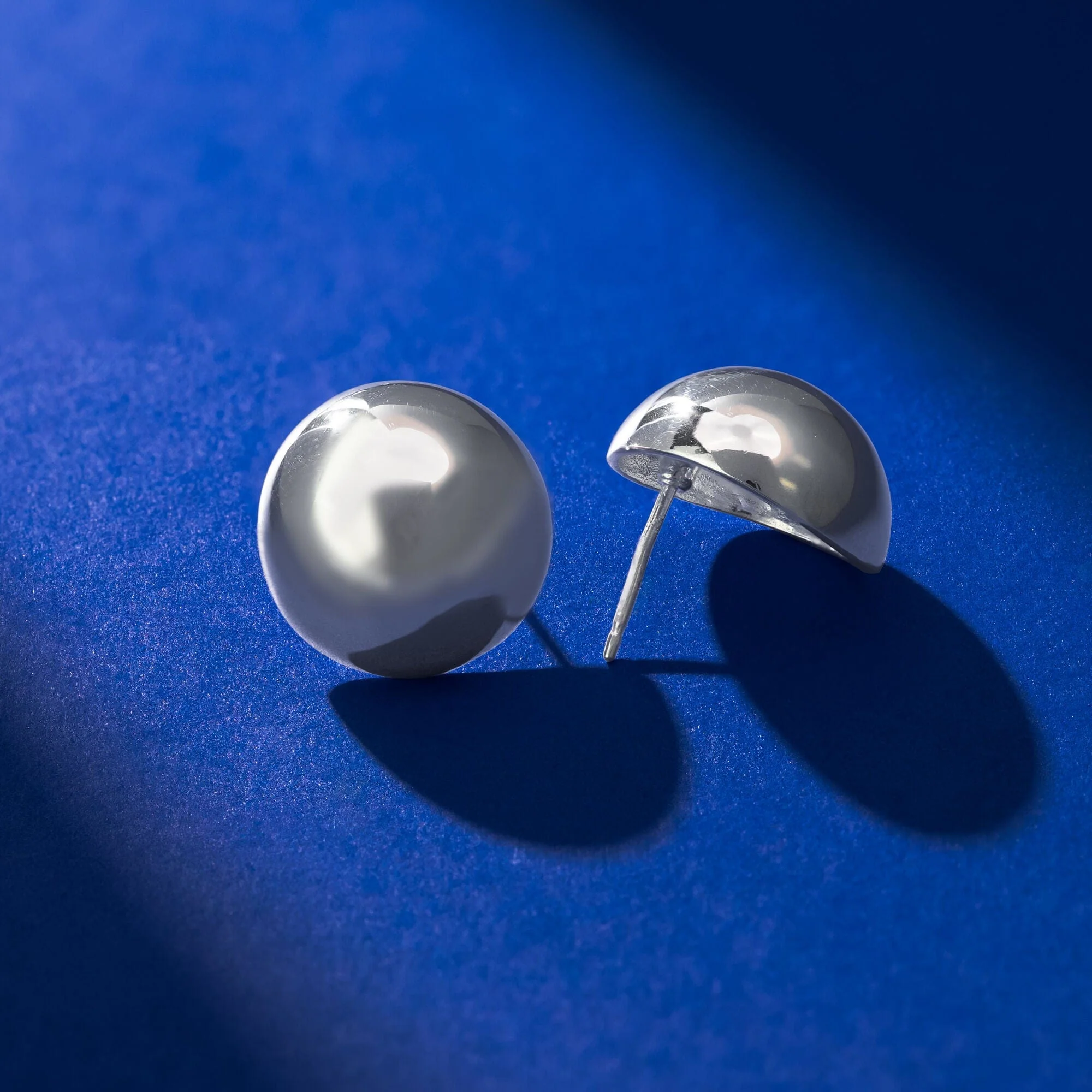 Half Ball Earrings - Image 3