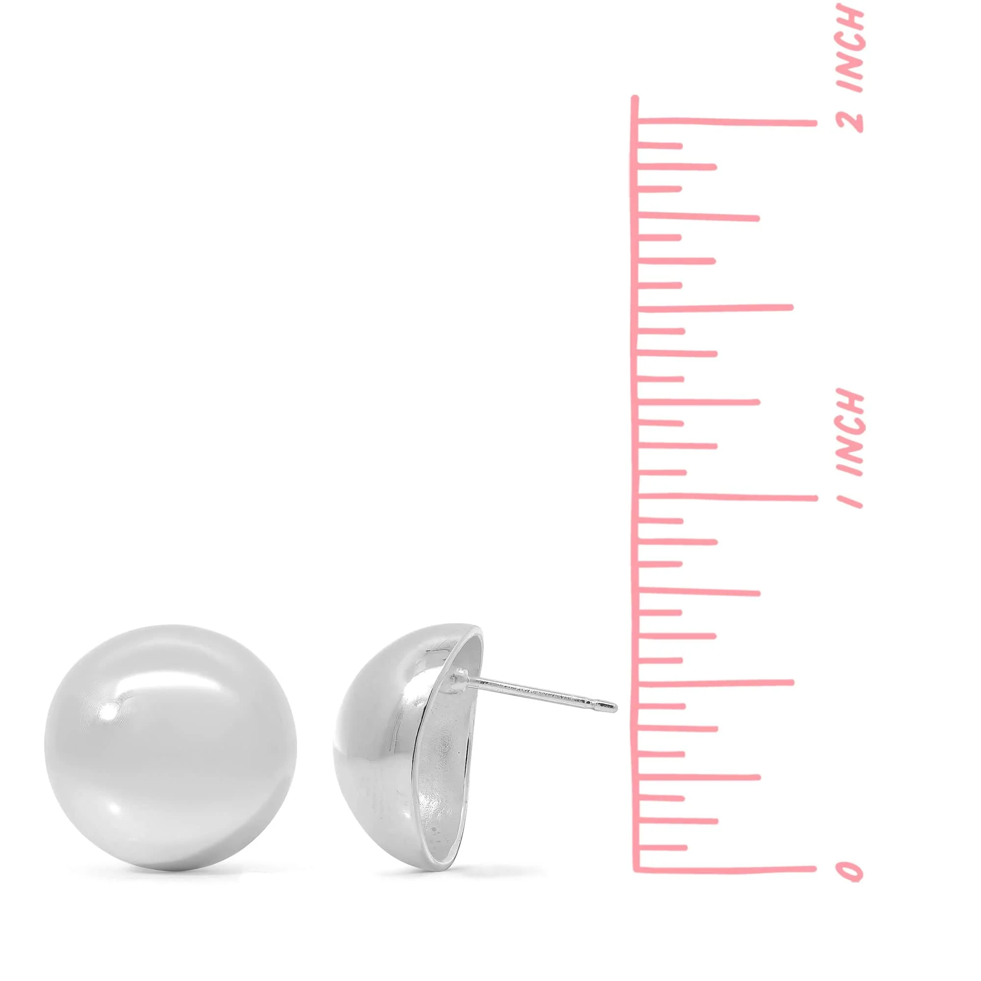 Half Ball Earrings - Image 5