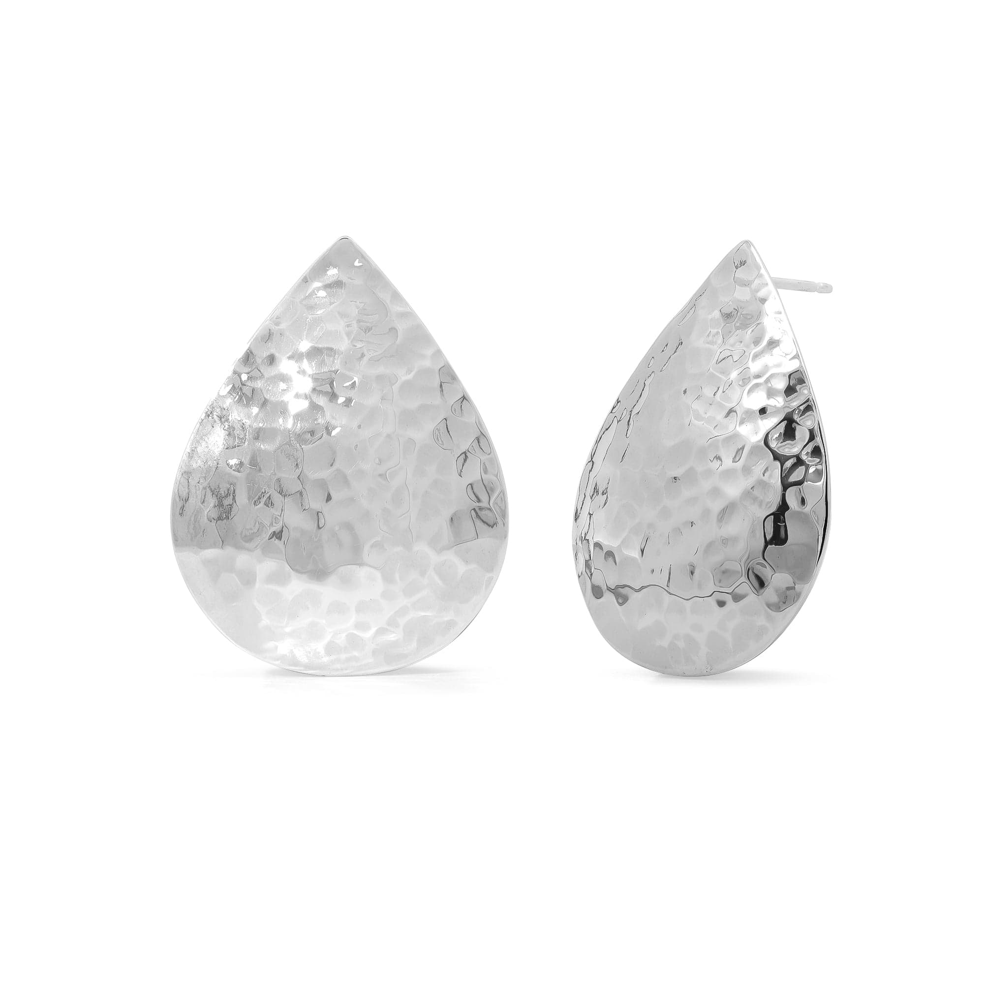 Hammered Teardrop Earrings