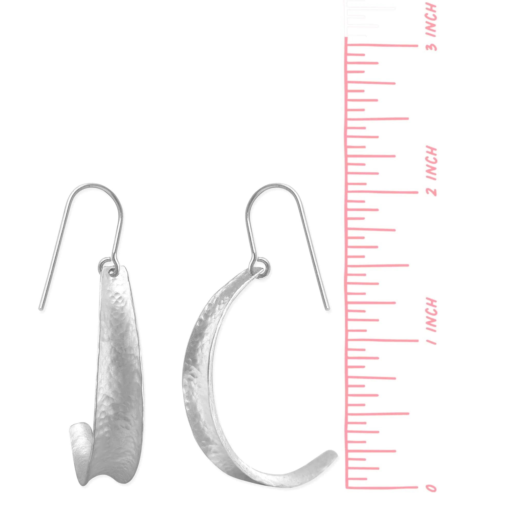 Nami Textured Organic Shape Drop Dangle Earrings - Image 3