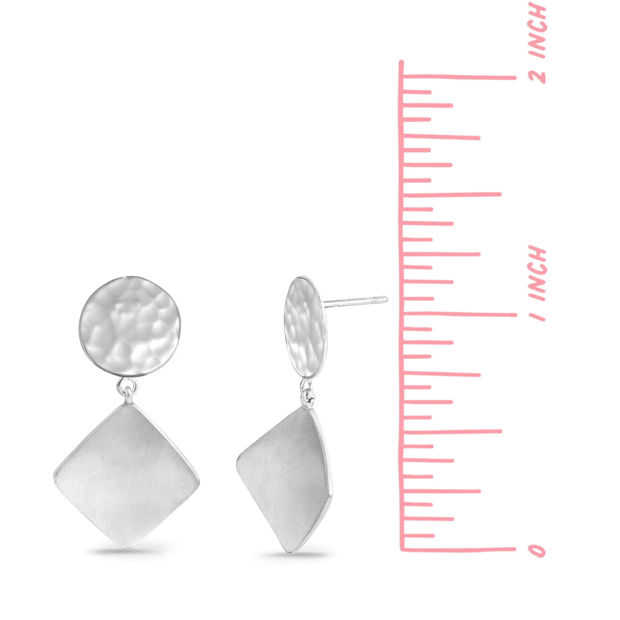 Nami Textured Drop Earrings - Image 3
