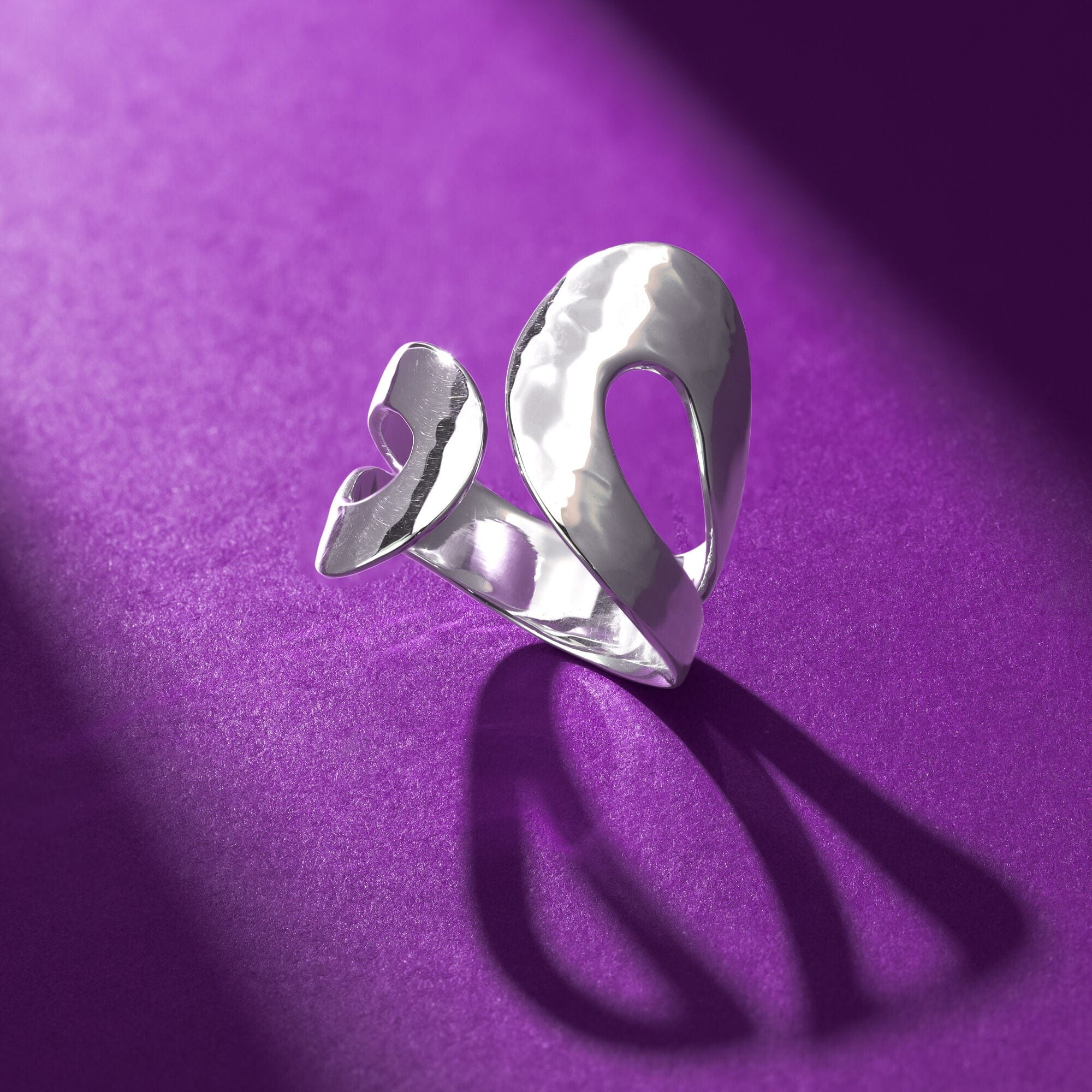 Hammered Wrap Around Ring - Image 3