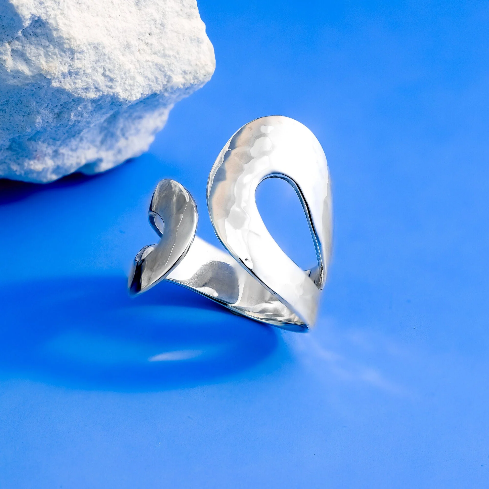 Hammered Wrap Around Ring - Image 4