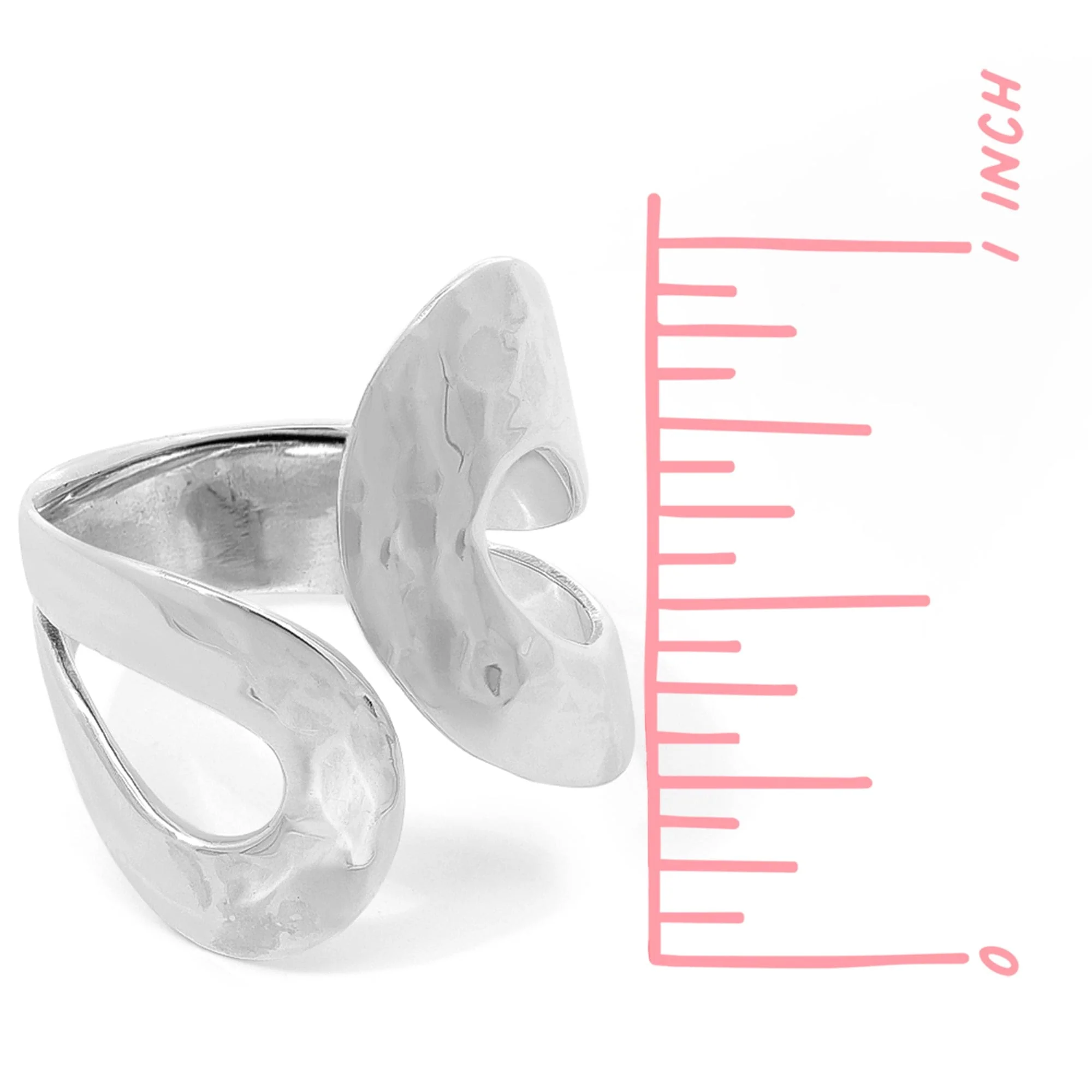Hammered Wrap Around Ring - Image 6
