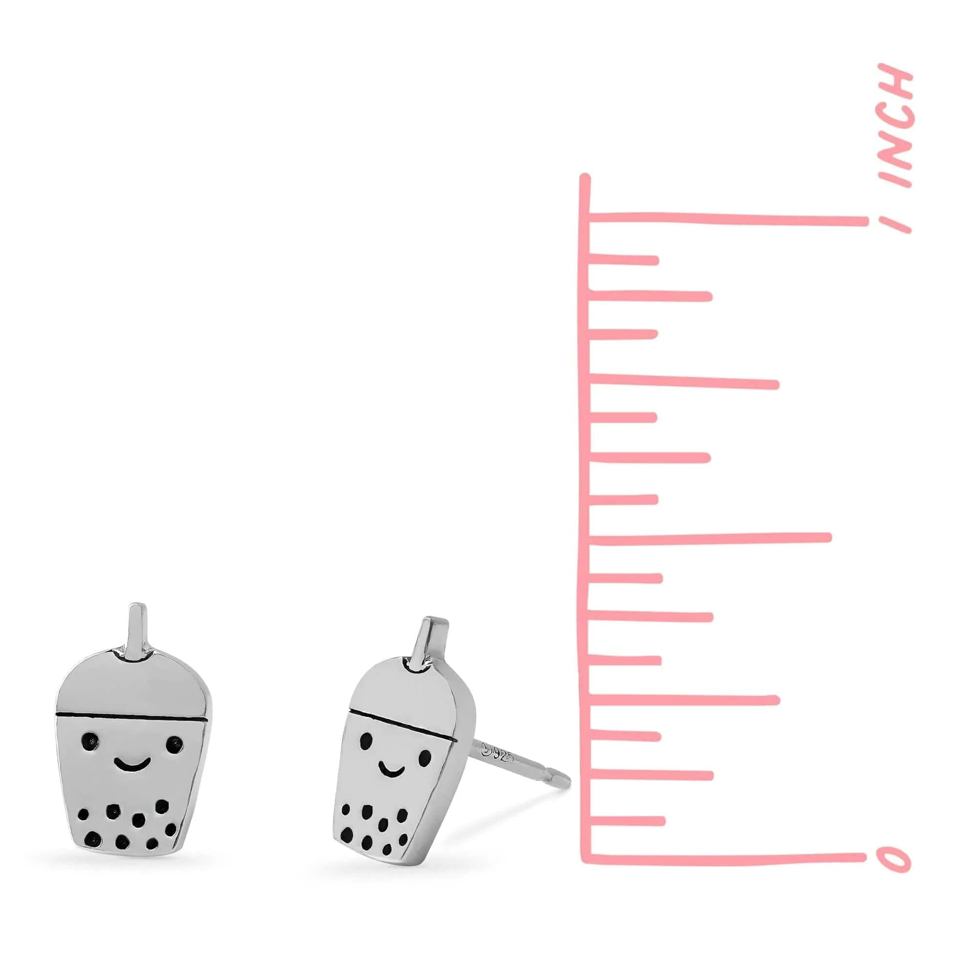 Happy Boba Tea Studs - Image 4