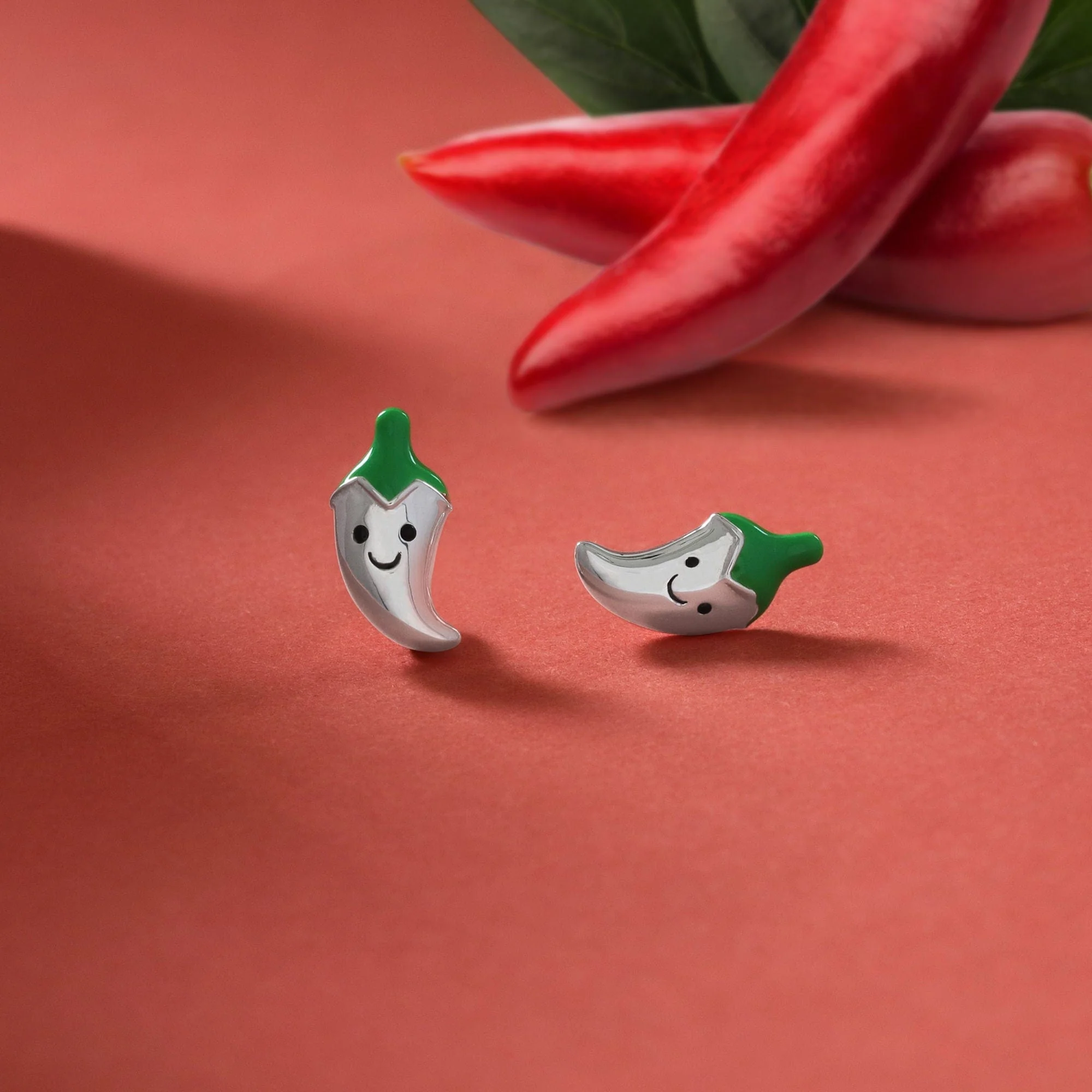 Happy Chili Stud Earrings - Image 3