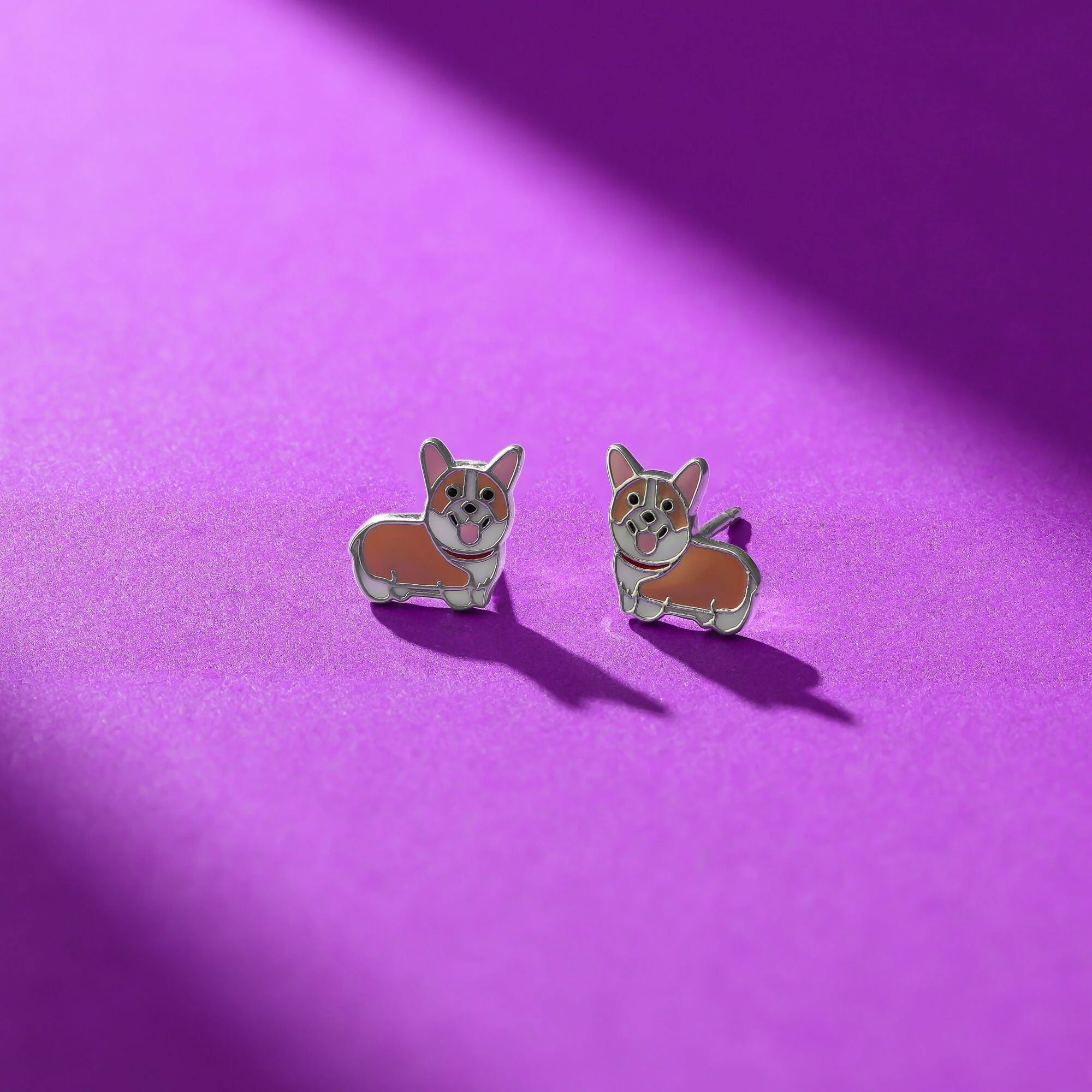 Happy Corgi Earring Studs - Image 3