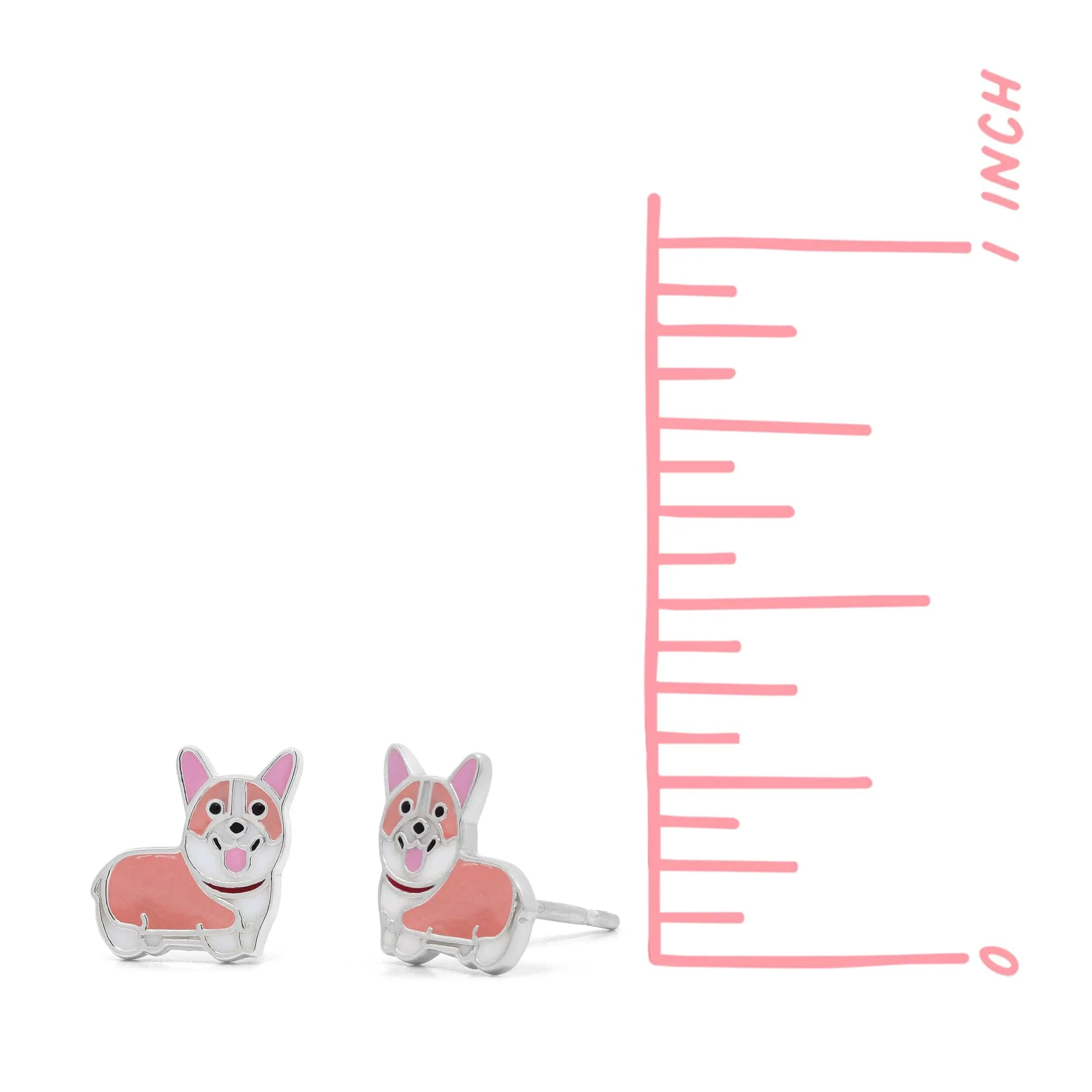 Happy Corgi Earring Studs - Image 4