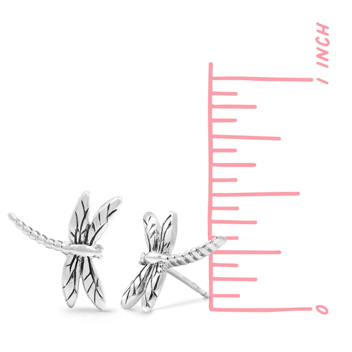 Happy Dragonfly Stud Earrings - Image 3