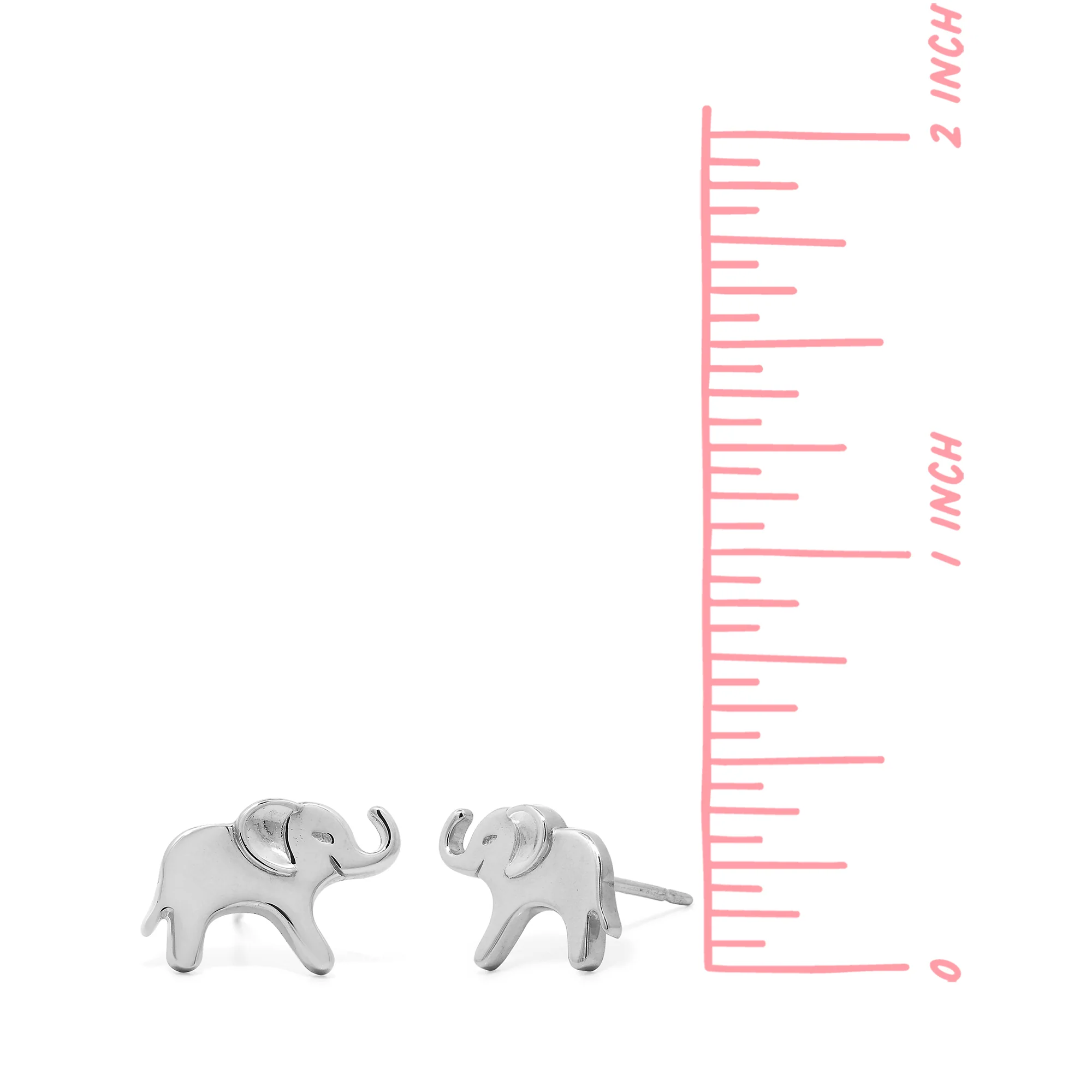 Happy Elephant Stud Earrings - Image 4