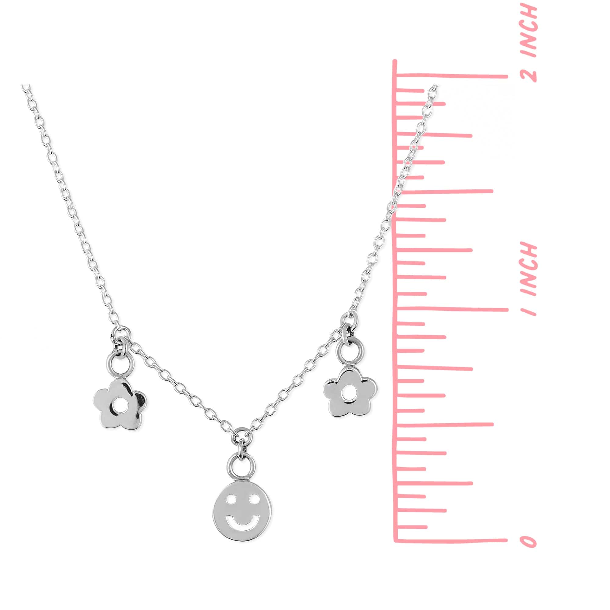 Happy Face and Flower Necklace - Image 3